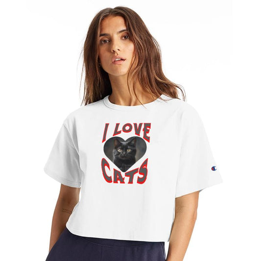 "I love cats" design . Option 4