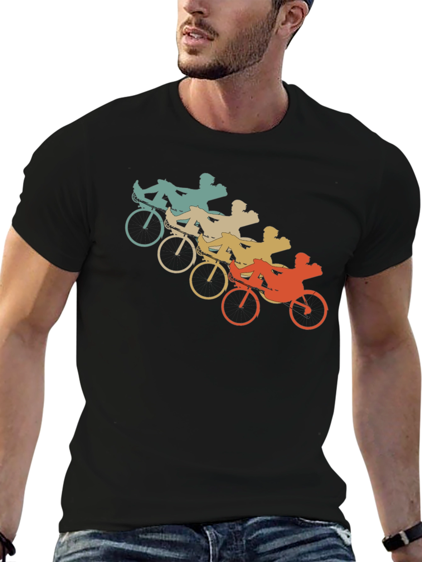 Retro Recumbent Bike T-Shirt
