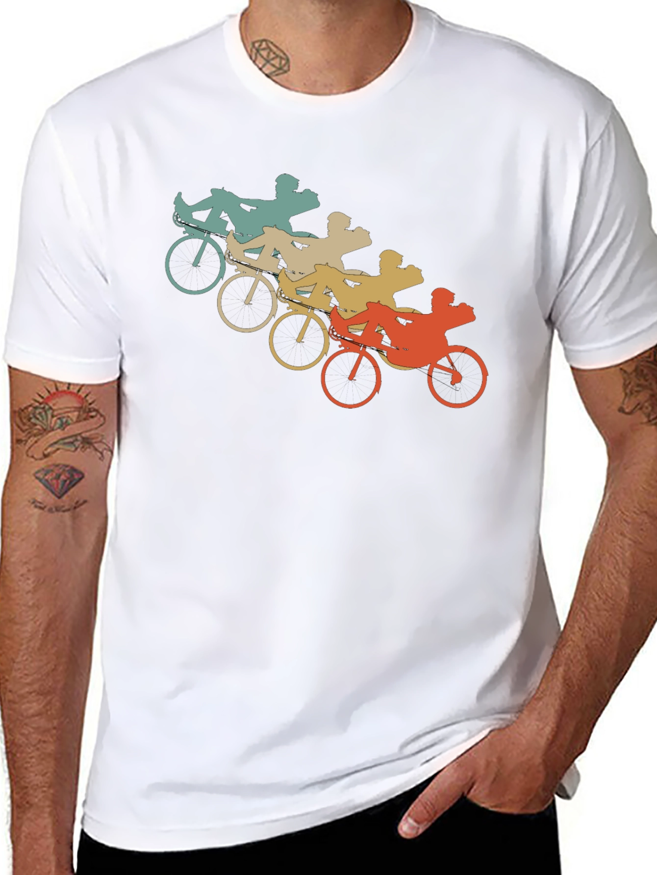 Retro Recumbent Bike T-Shirt
