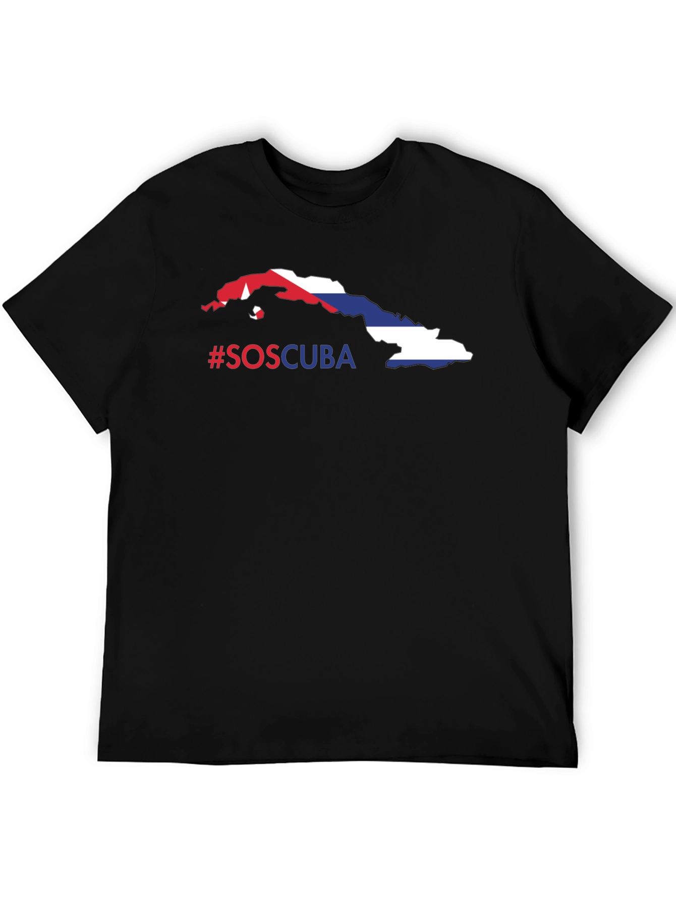 SOS Cuba Flag T-Shirt - Protest & Support