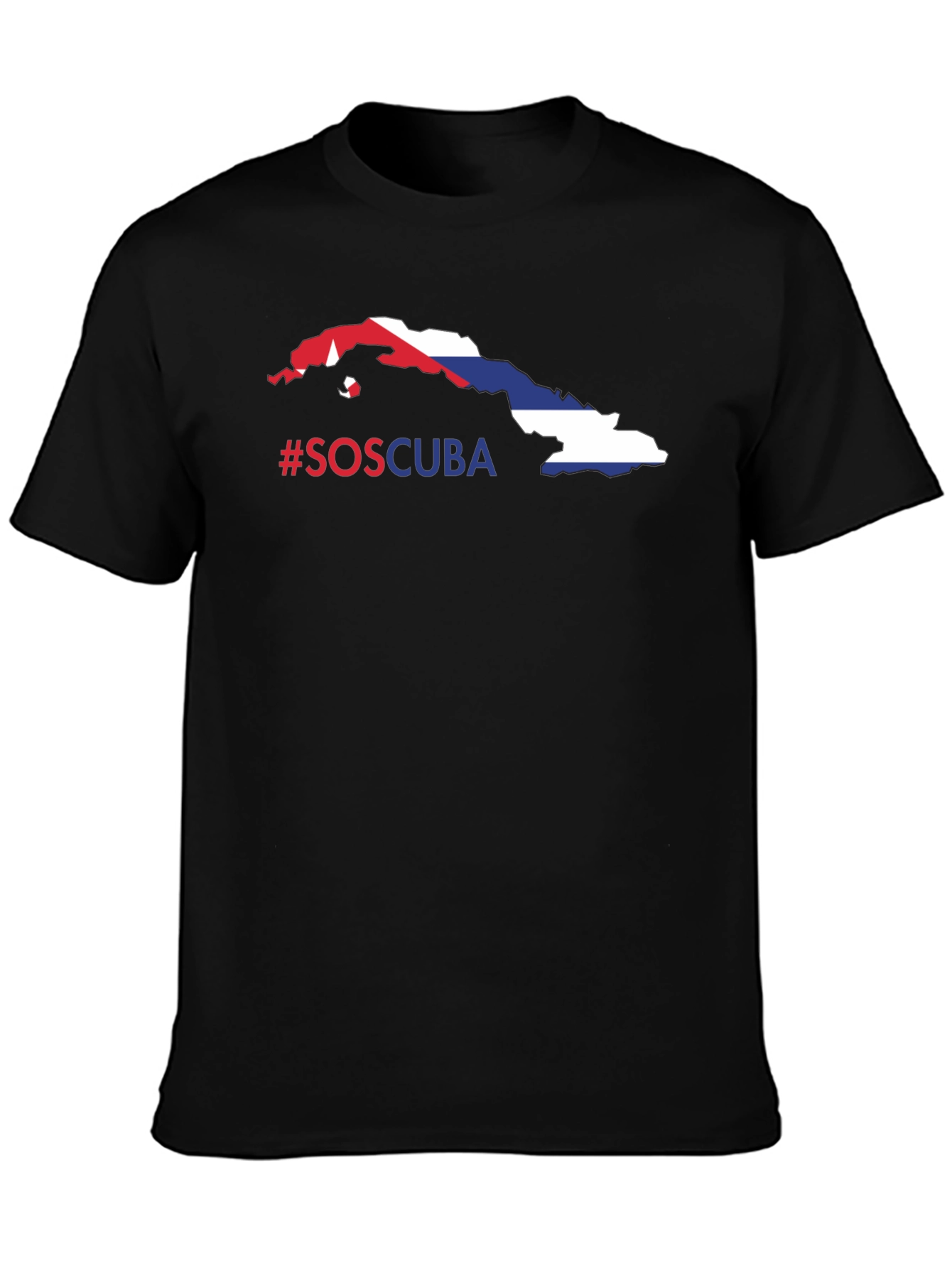 SOS Cuba Flag T-Shirt - Protest & Support