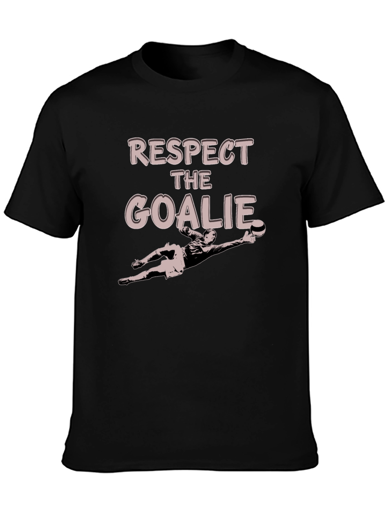 Respect the Goalie Black T-Shirt