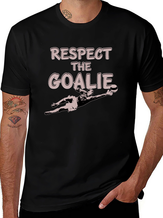 Respect the Goalie Black T-Shirt