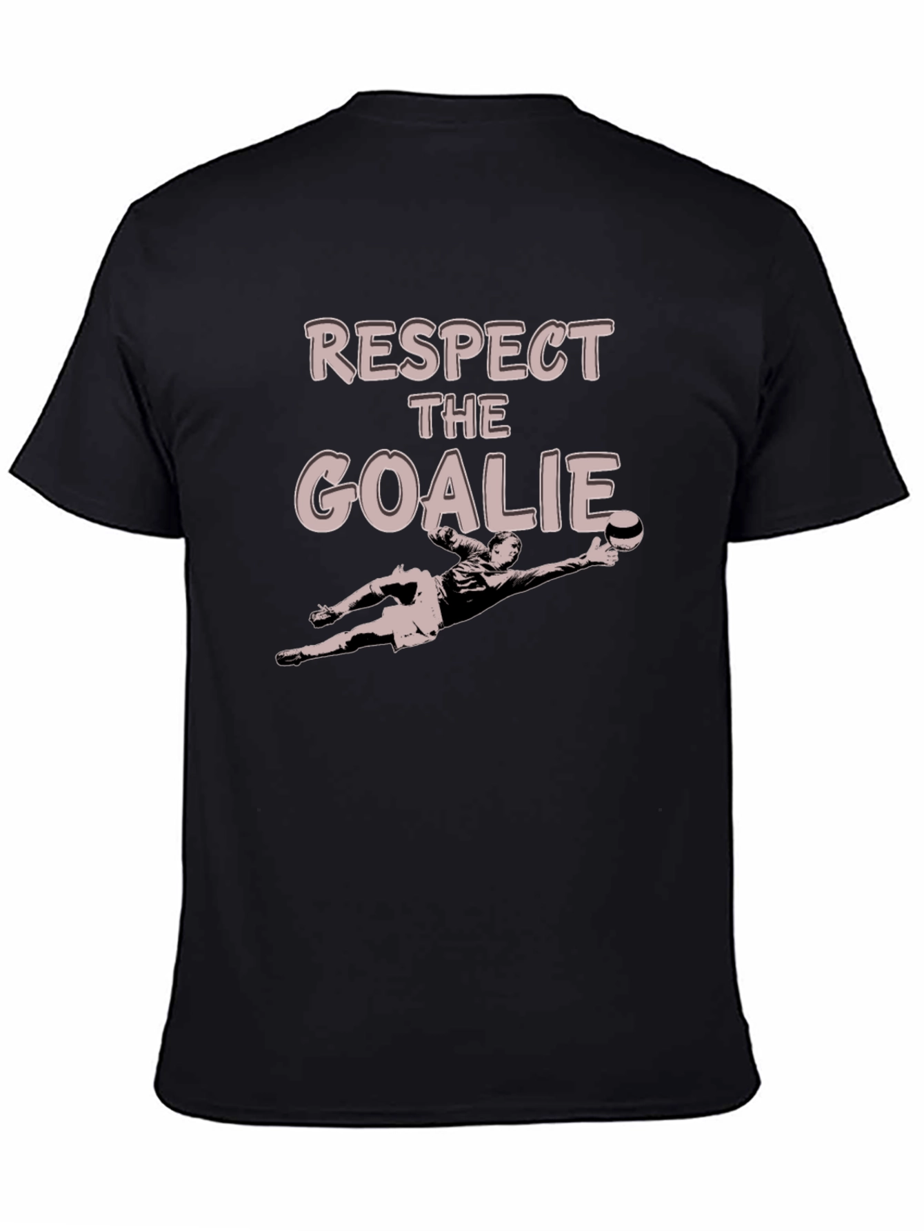Respect the Goalie Black T-Shirt