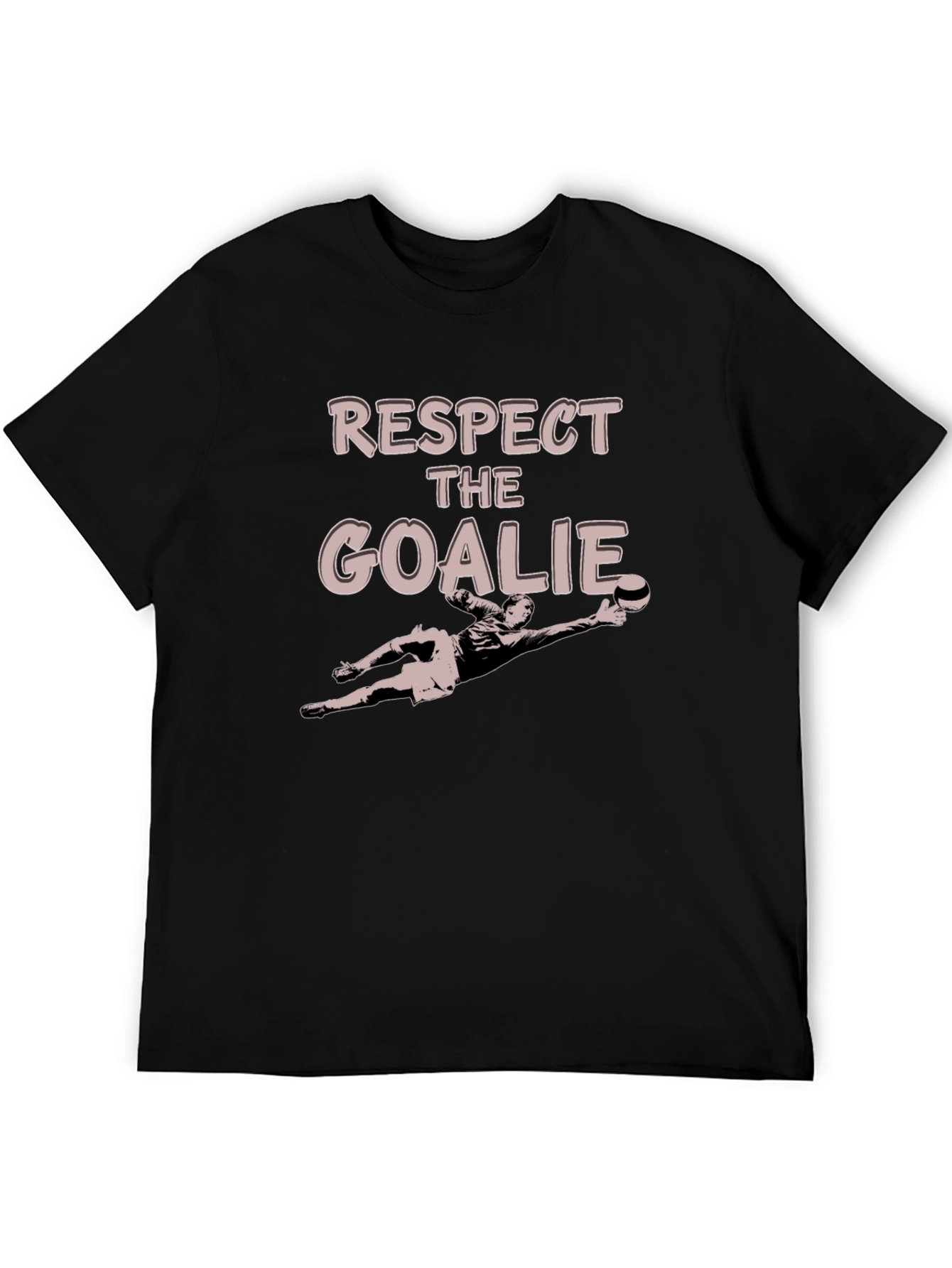 Respect the Goalie Black T-Shirt