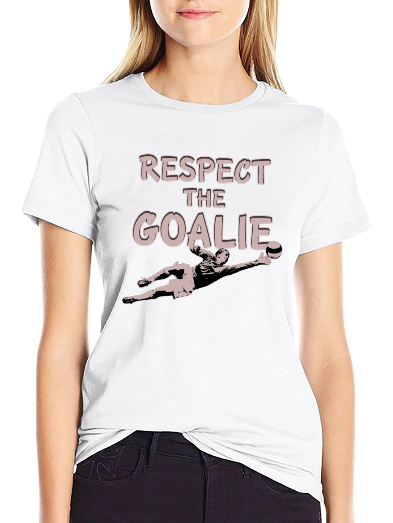 Respect the Goalie Black T-Shirt