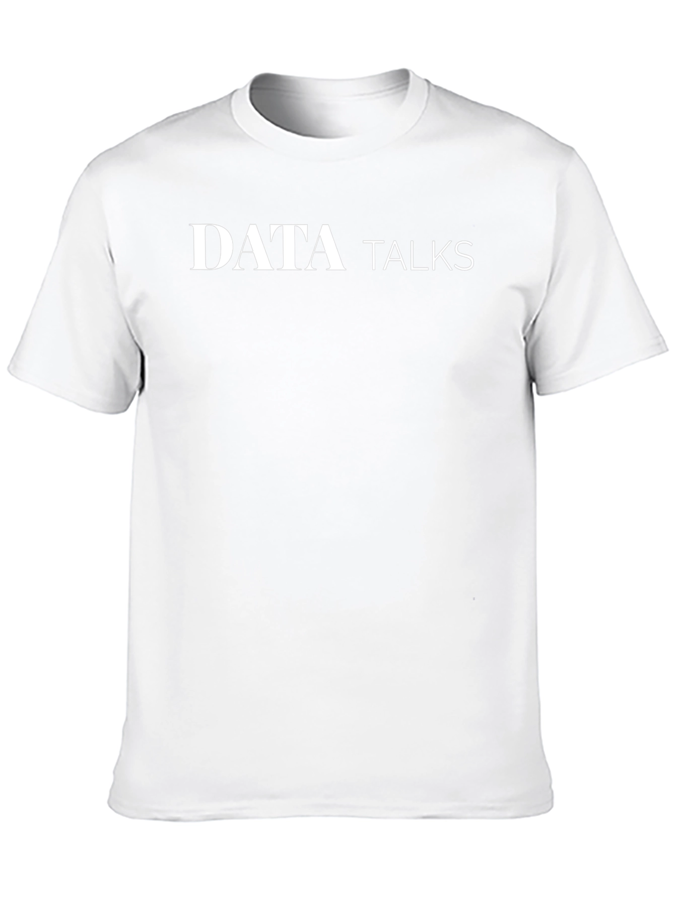 Data Talks Black Graphic T-Shirt