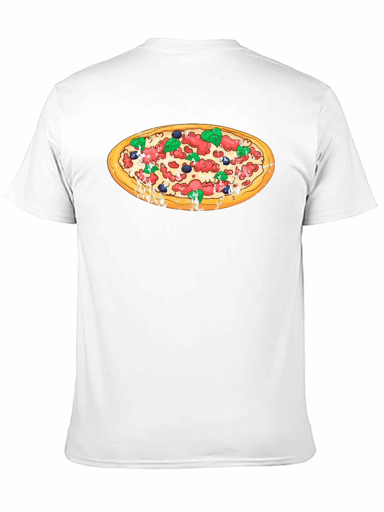 Pizza Graphic Black T-Shirt - Casual Comfort
