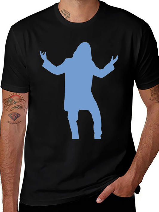 Silhouette T-Shirt - Black Cotton Blend Tee