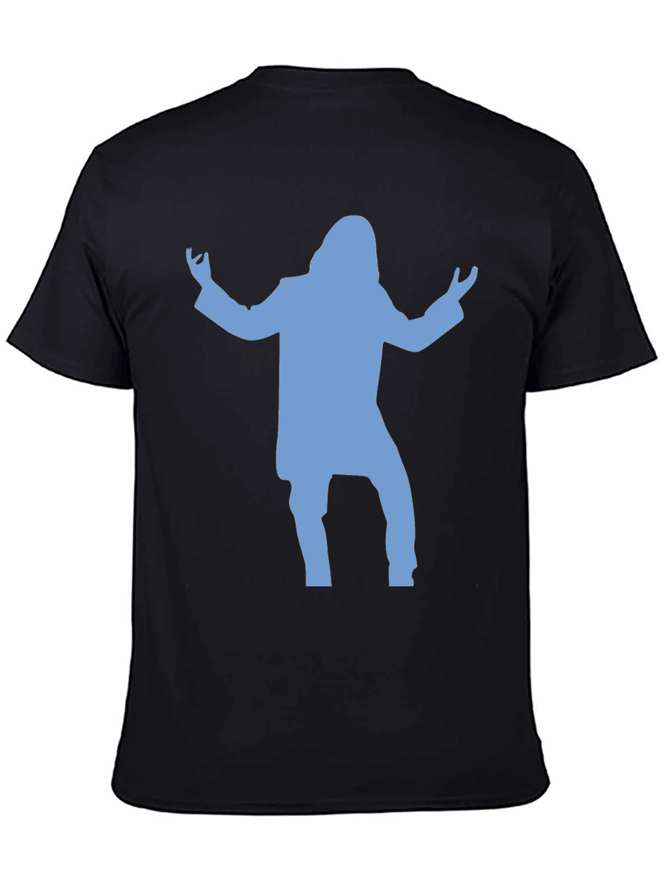 Silhouette T-Shirt - Black Cotton Blend Tee