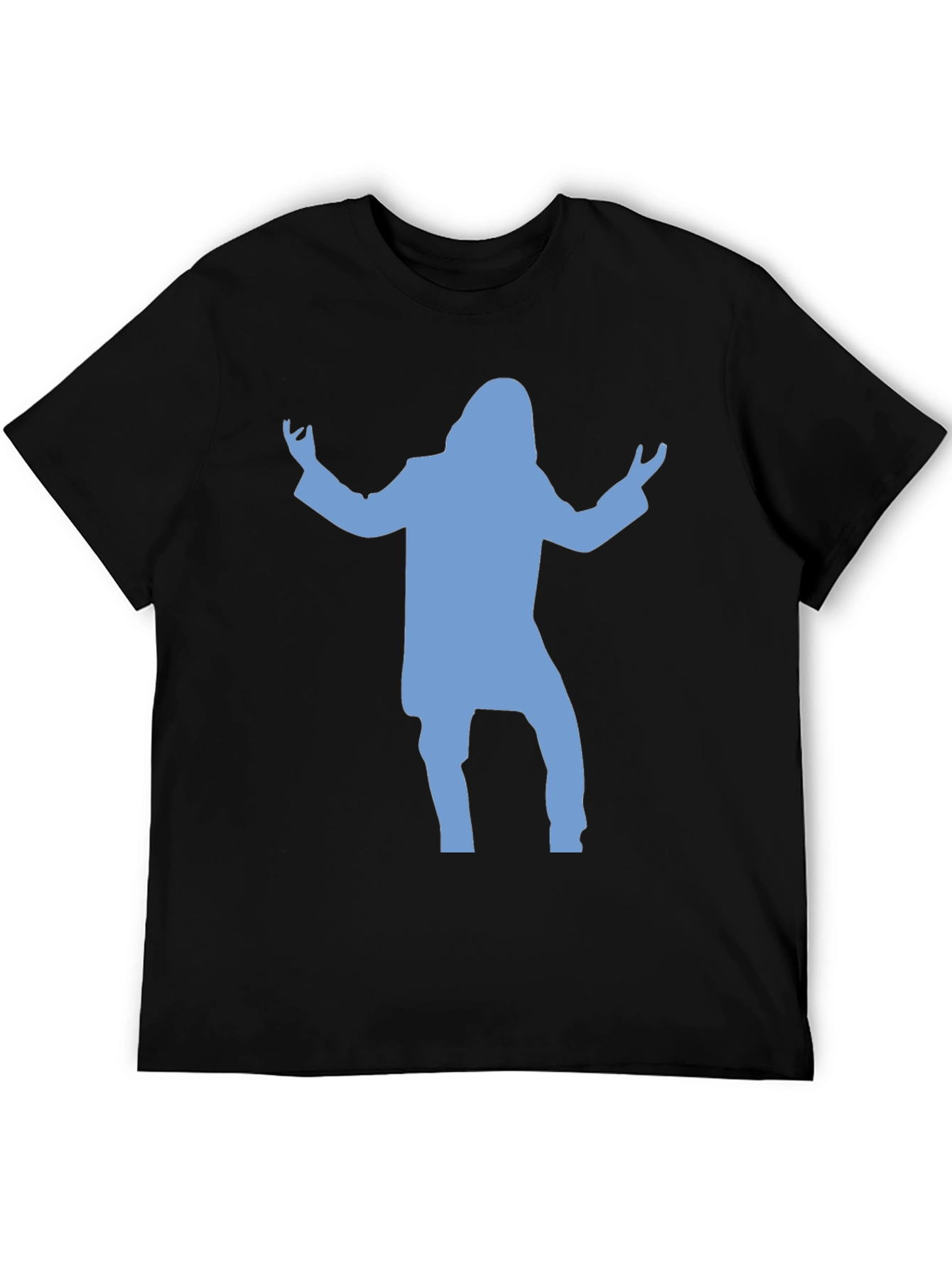 Silhouette T-Shirt - Black Cotton Blend Tee