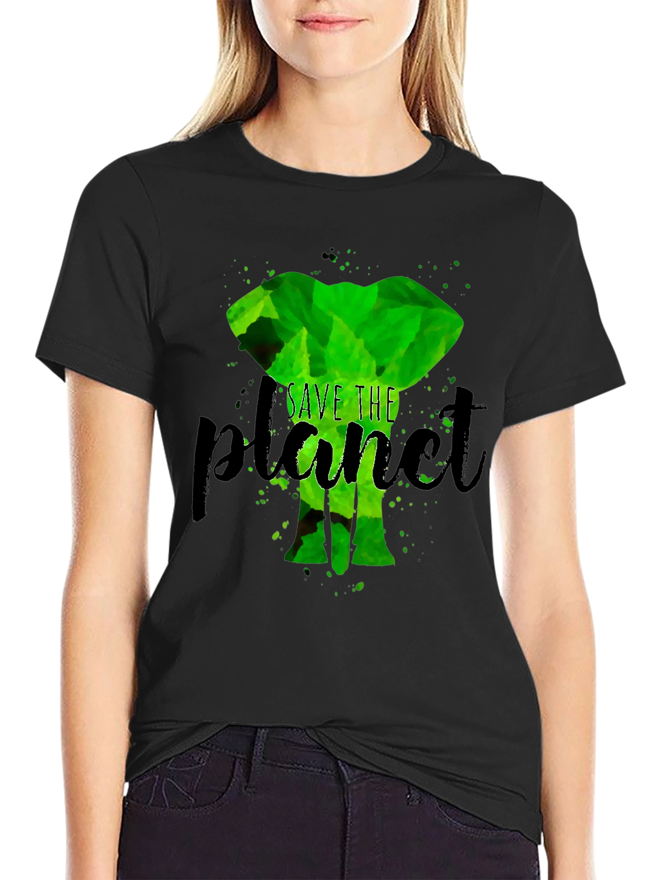 Eco-Friendly Save the Planet Elephant T-Shirt