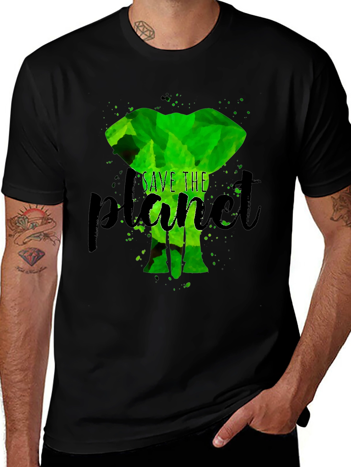 Eco-Friendly Save the Planet Elephant T-Shirt