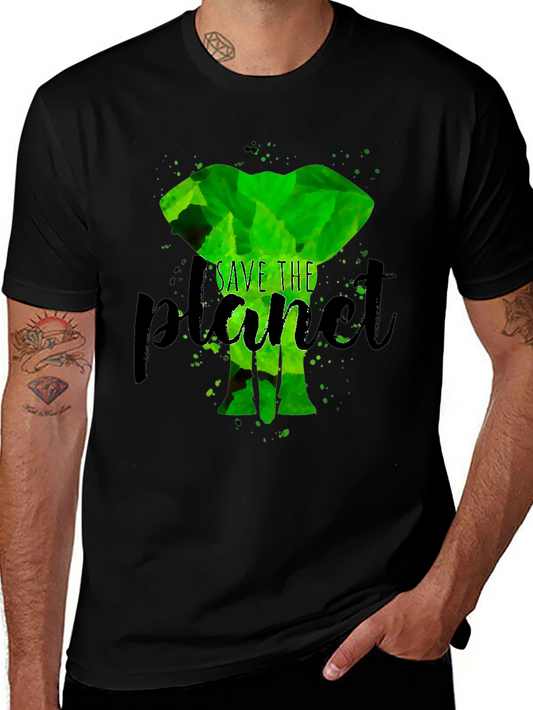 Eco-Friendly Save the Planet Elephant T-Shirt
