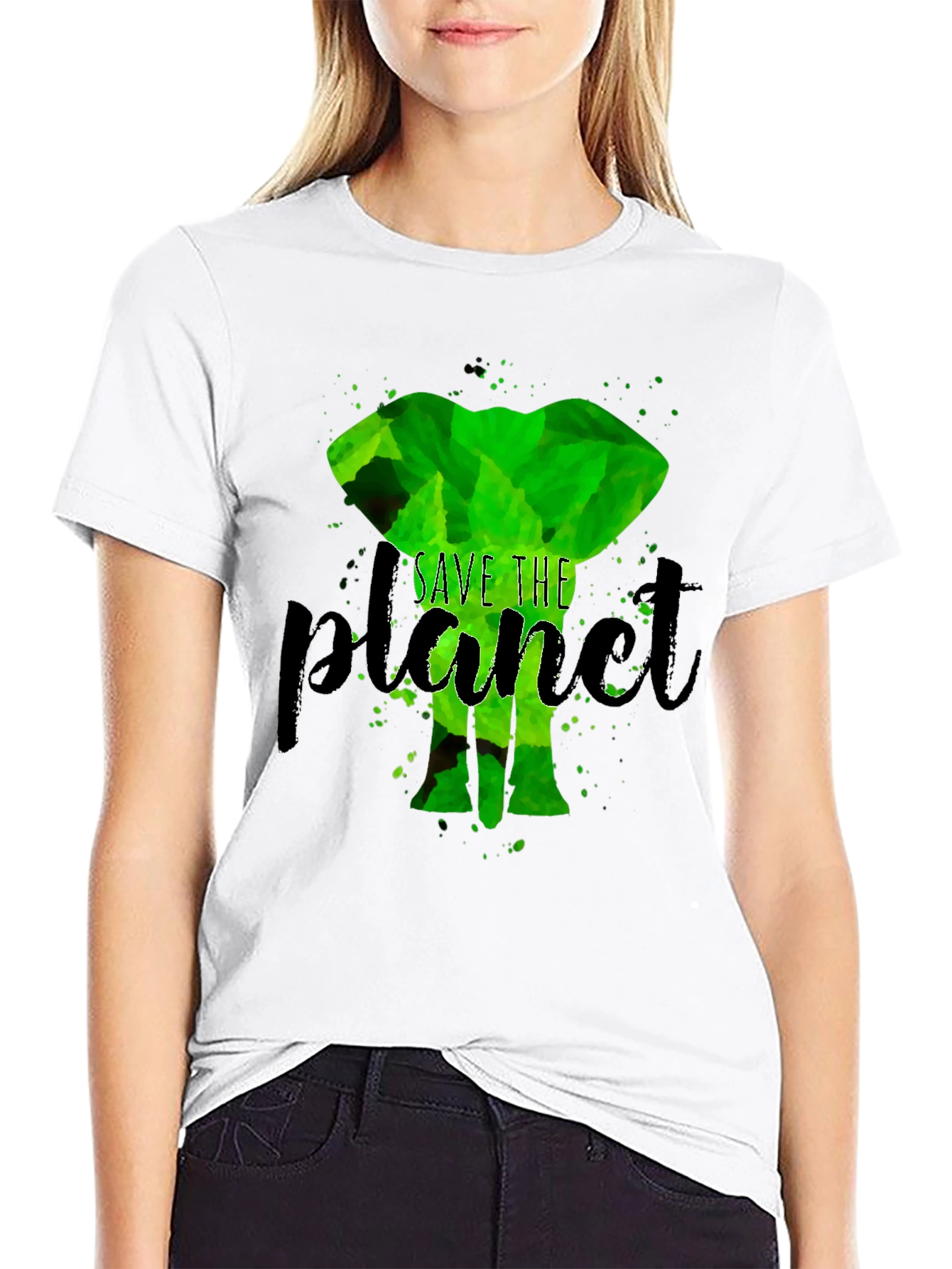Eco-Friendly Save the Planet Elephant T-Shirt