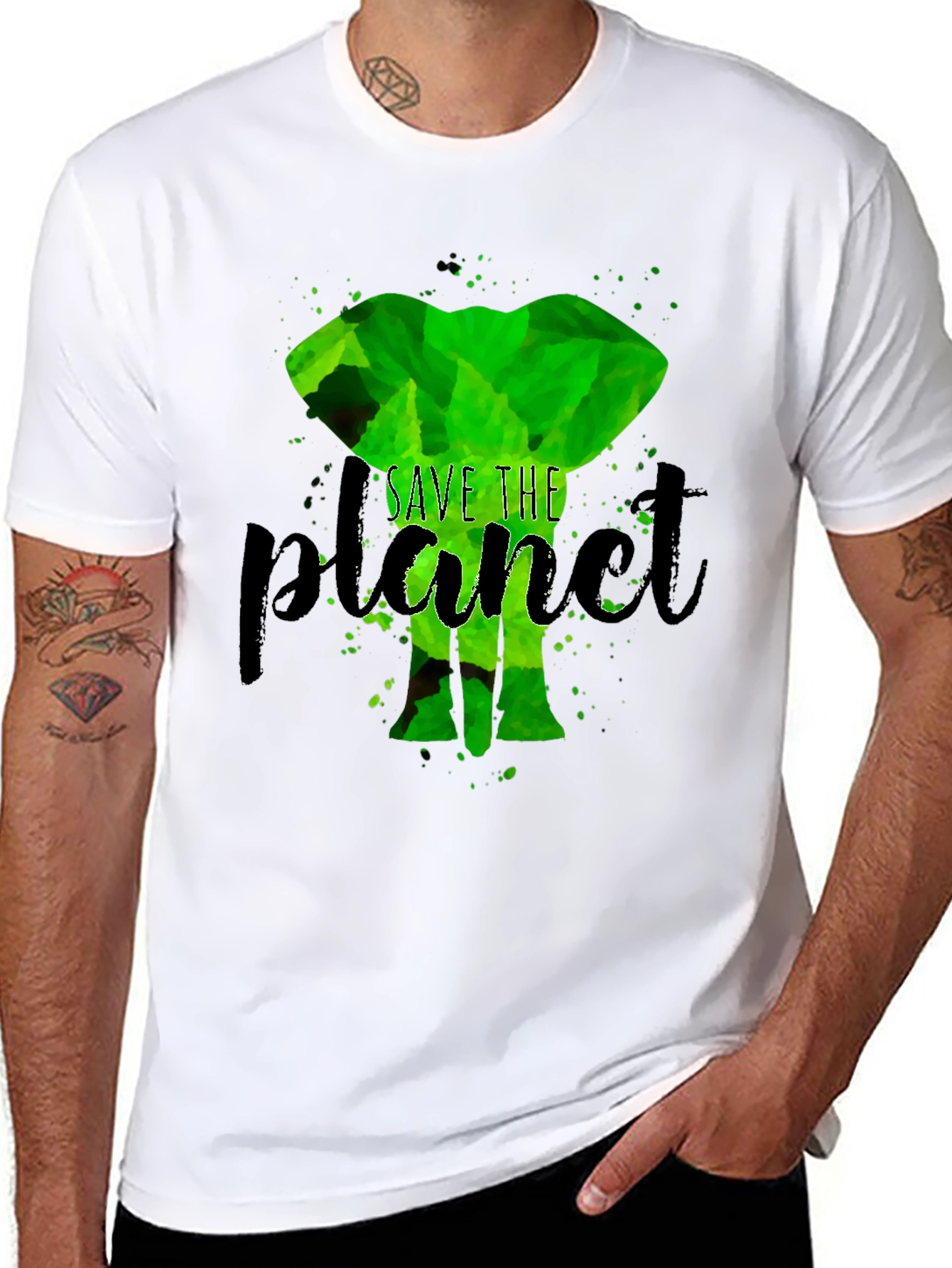 Eco-Friendly Save the Planet Elephant T-Shirt
