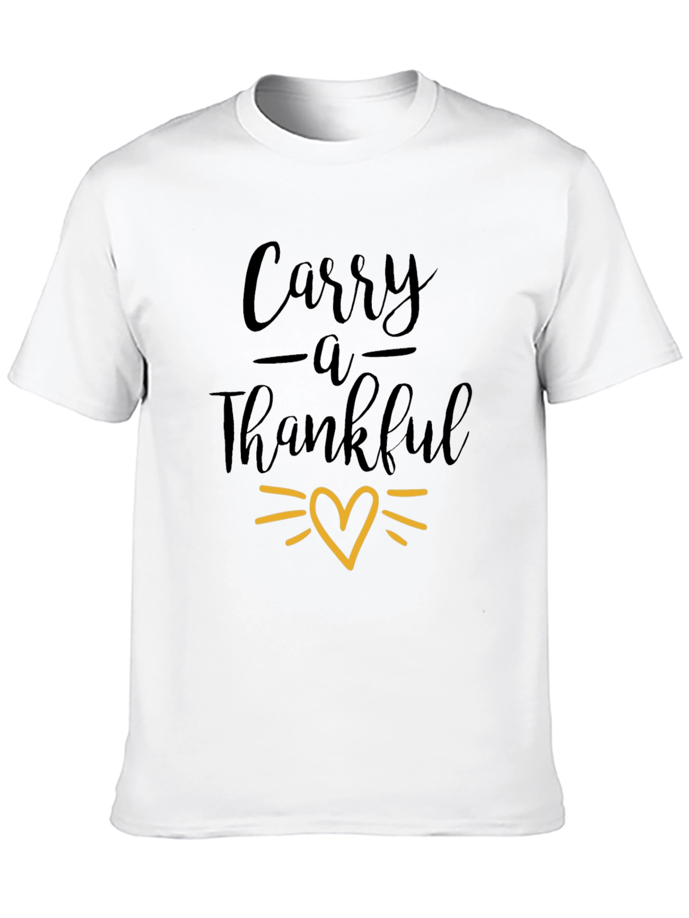 Carry a Thankful Heart T-Shirt - Black Graphic Tee