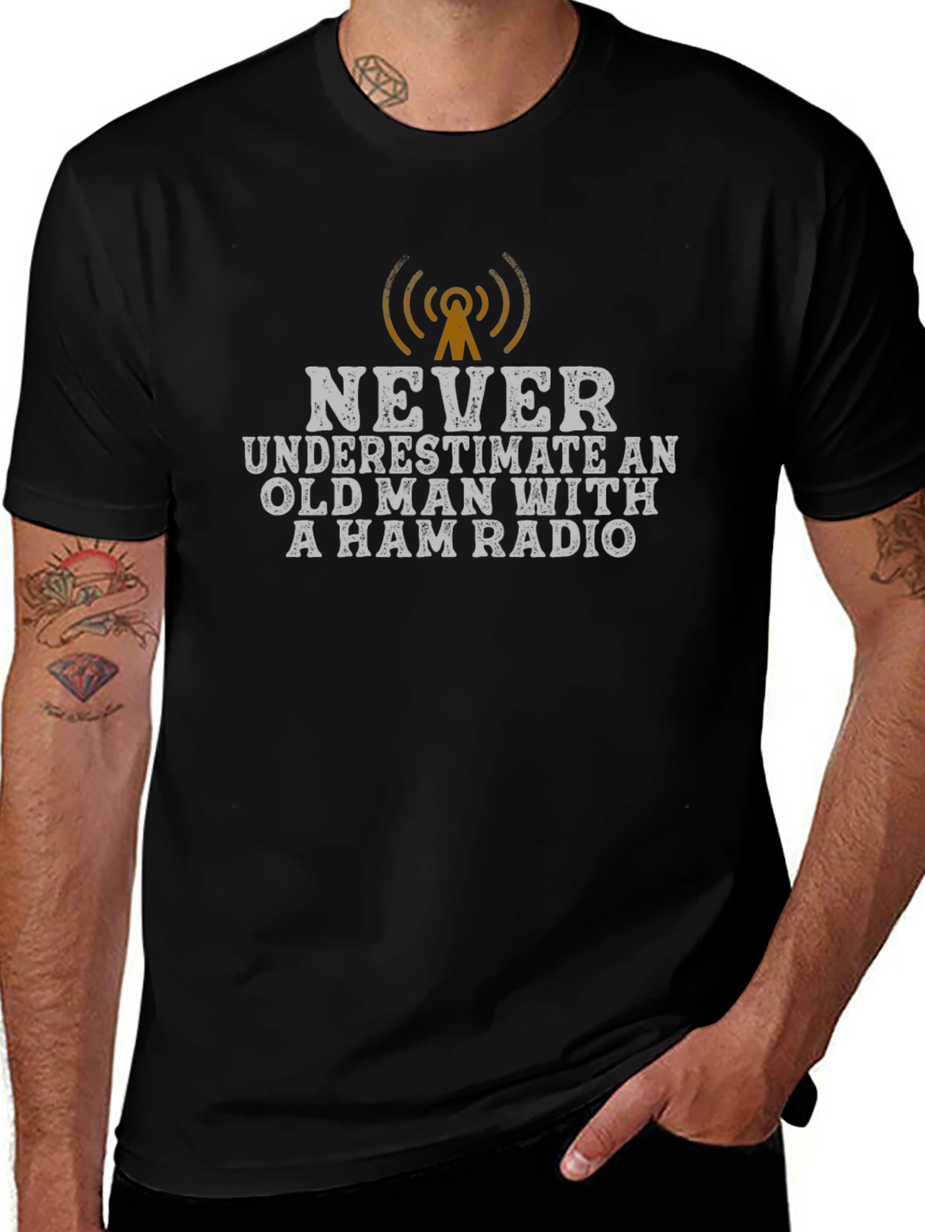 Never Underestimate Ham Radio T-Shirt