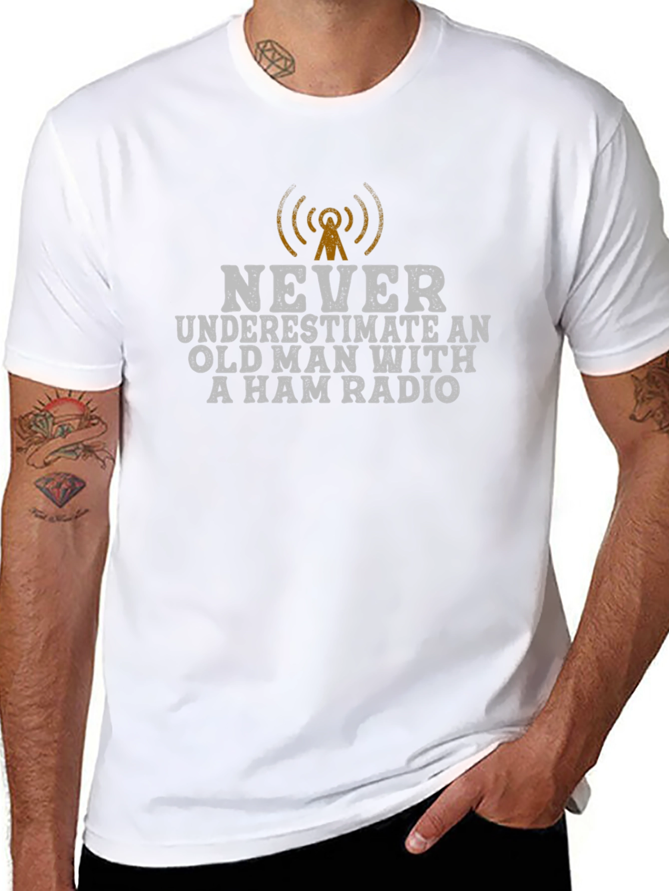 Never Underestimate Ham Radio T-Shirt