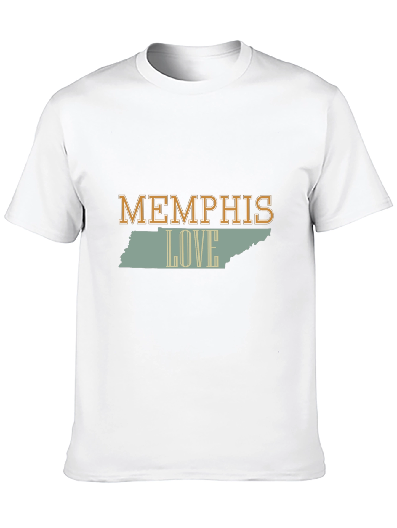 Memphis Love Tennessee State Outline Graphic T-Shirt