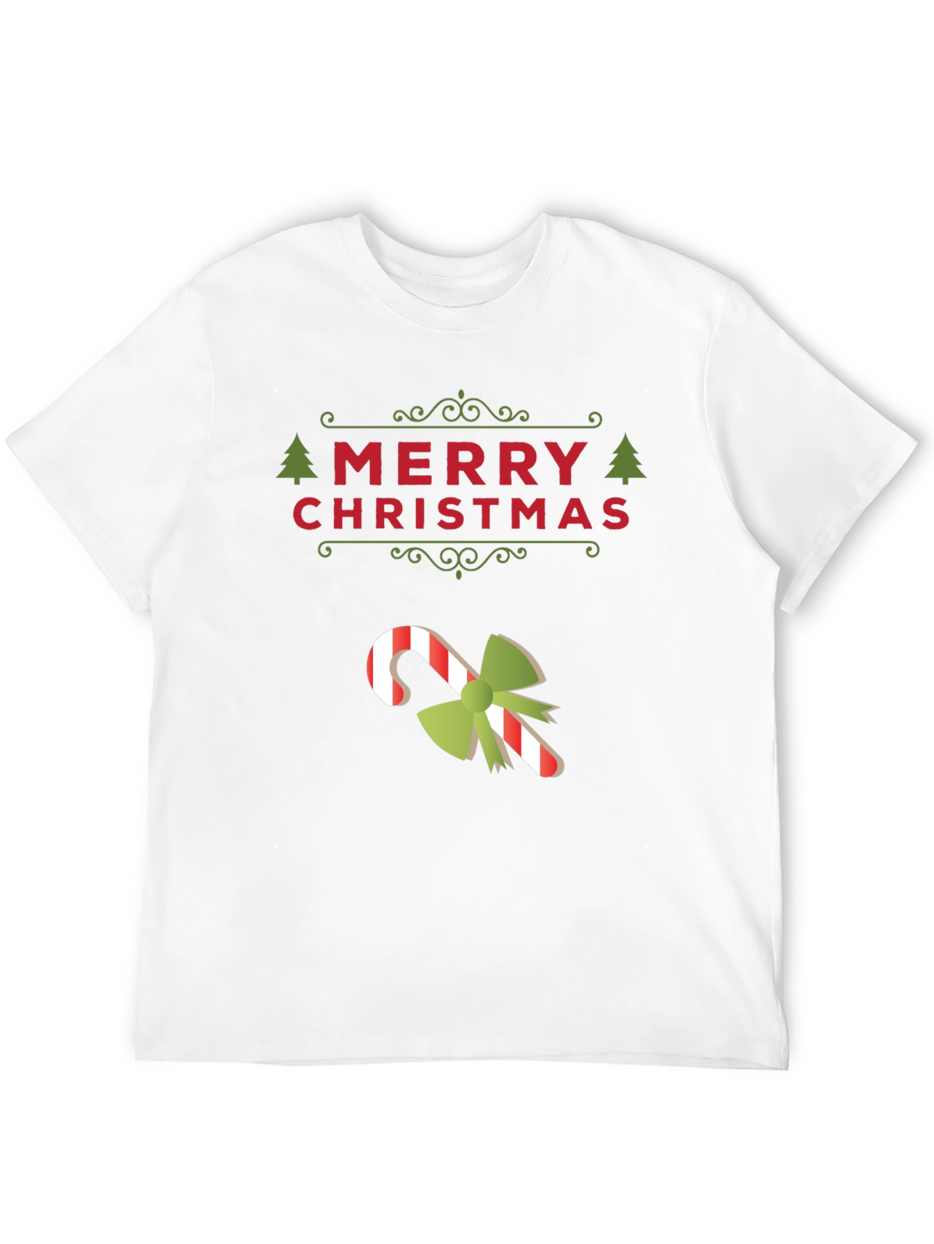 Merry Christmas Candy Cane Holiday T-Shirt