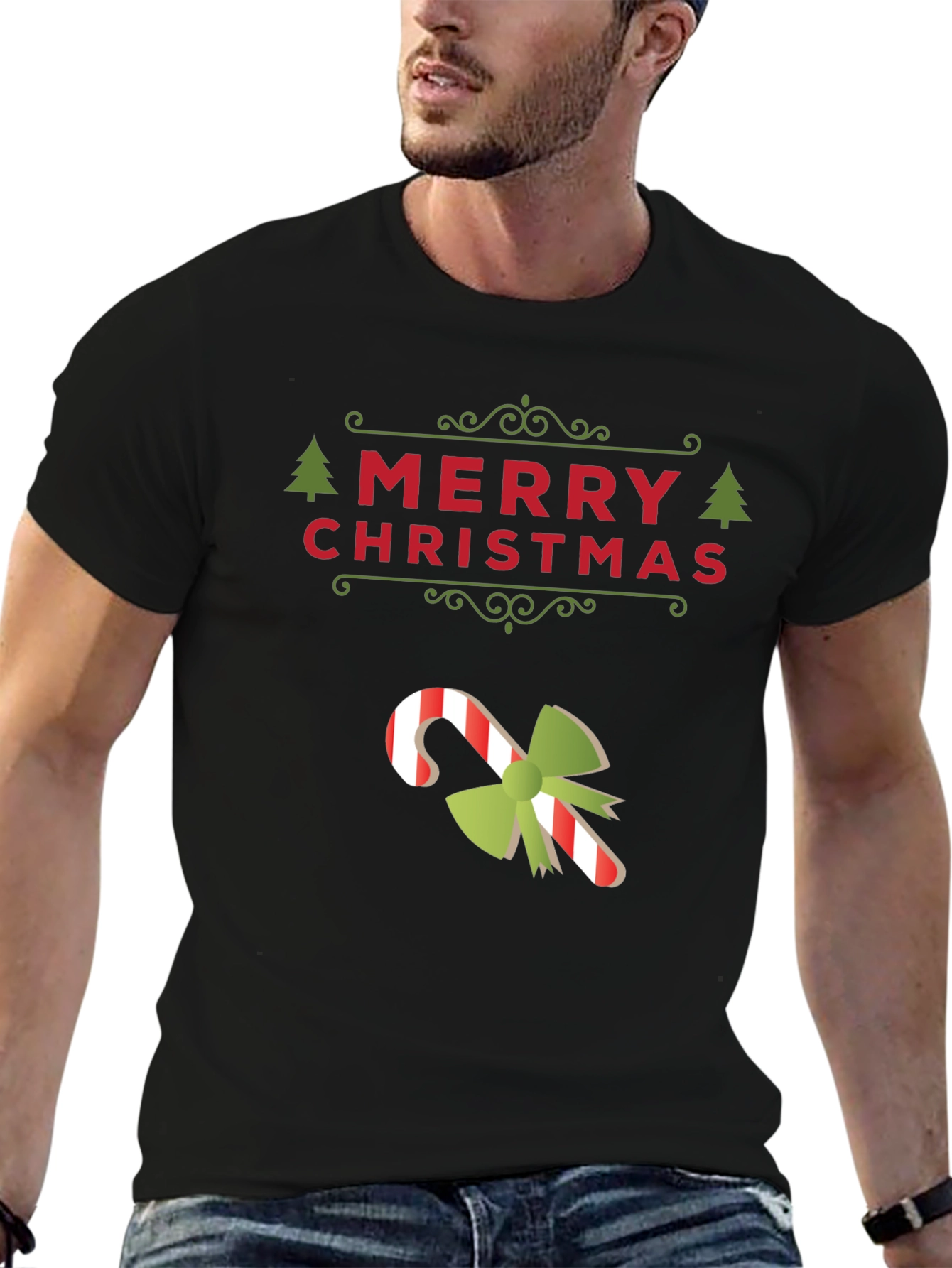 Merry Christmas Candy Cane Holiday T-Shirt