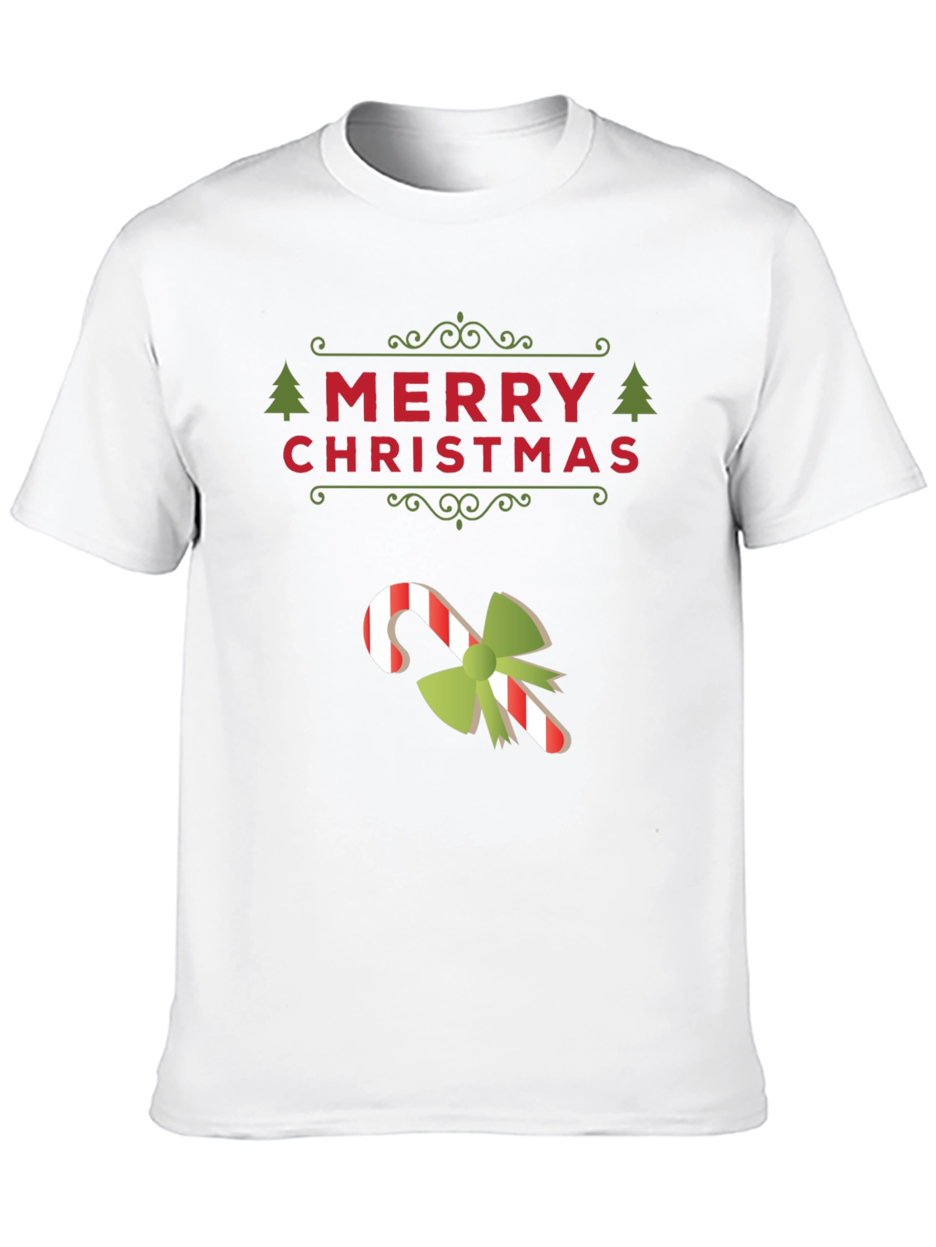 Merry Christmas Candy Cane Holiday T-Shirt