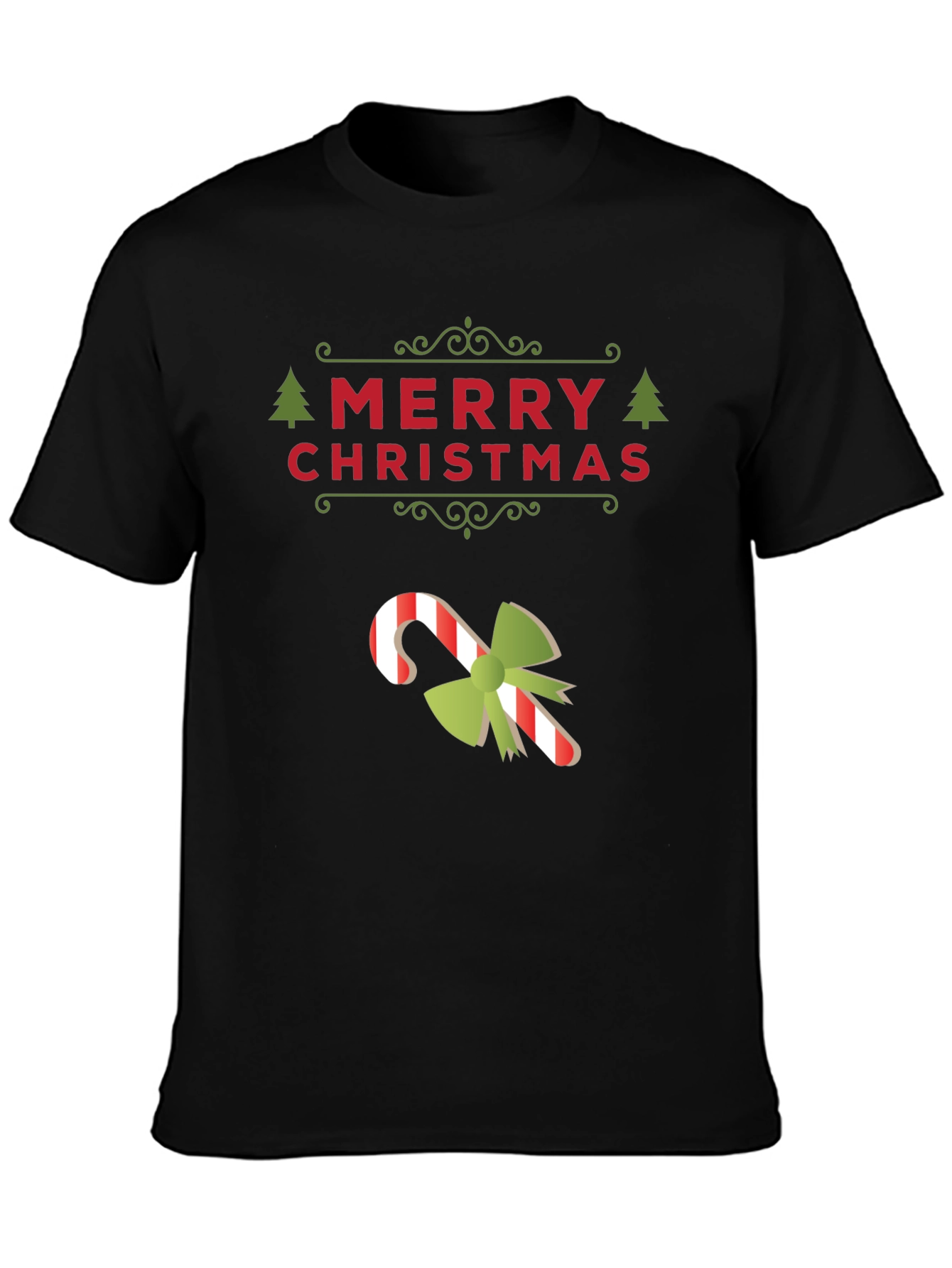 Merry Christmas Candy Cane Holiday T-Shirt