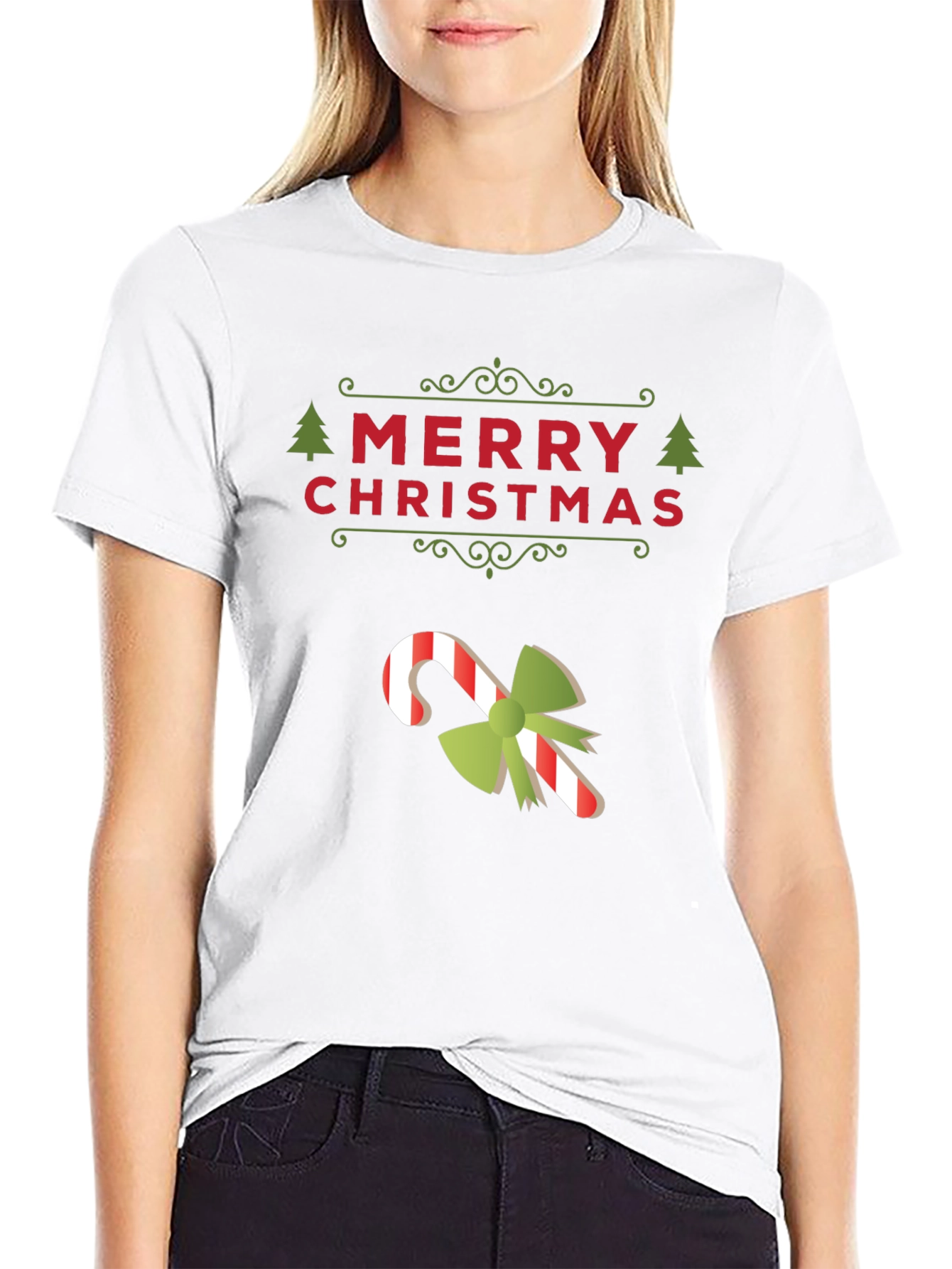 Merry Christmas Candy Cane Holiday T-Shirt