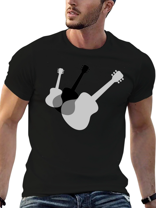 Guitar Graphic T-Shirt - Stylish Musical Design