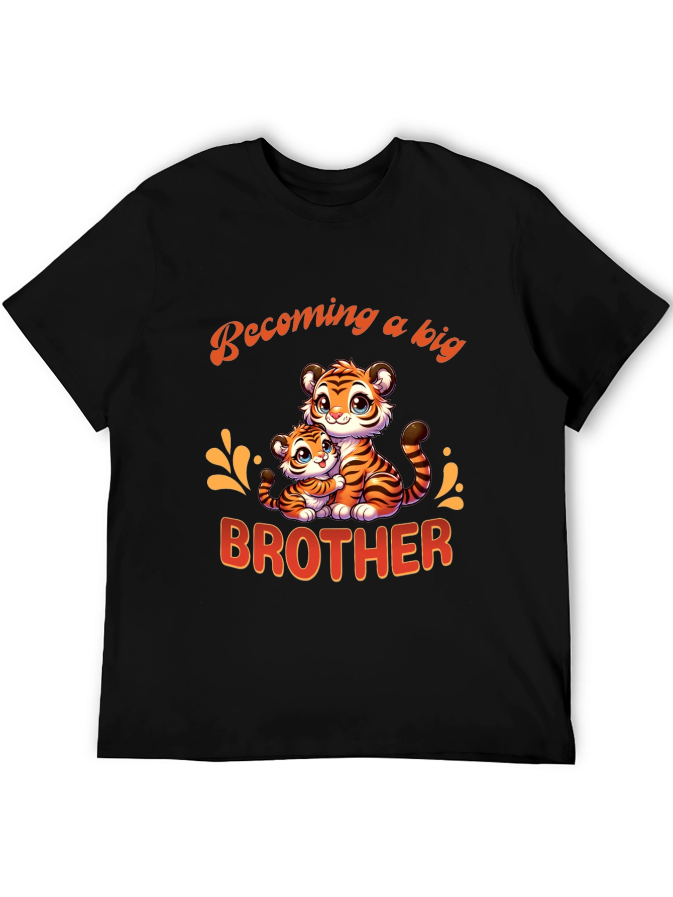 Becoming a Big Brother Tiger Graphic T-Shirt