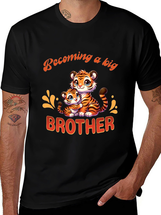 Becoming a Big Brother Tiger Graphic T-Shirt