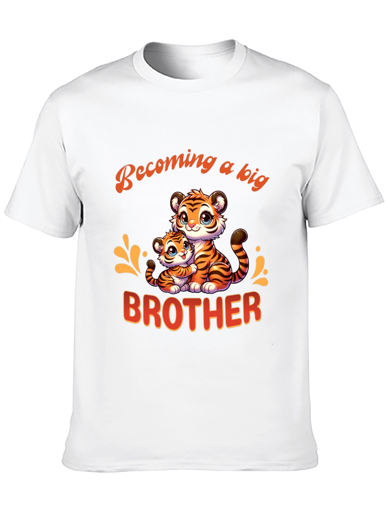 Becoming a Big Brother Tiger Graphic T-Shirt