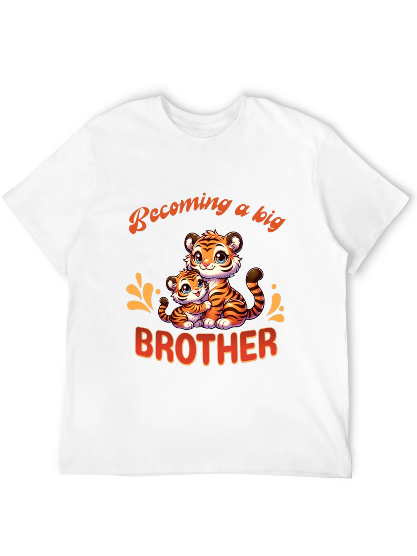 Becoming a Big Brother Tiger Graphic T-Shirt