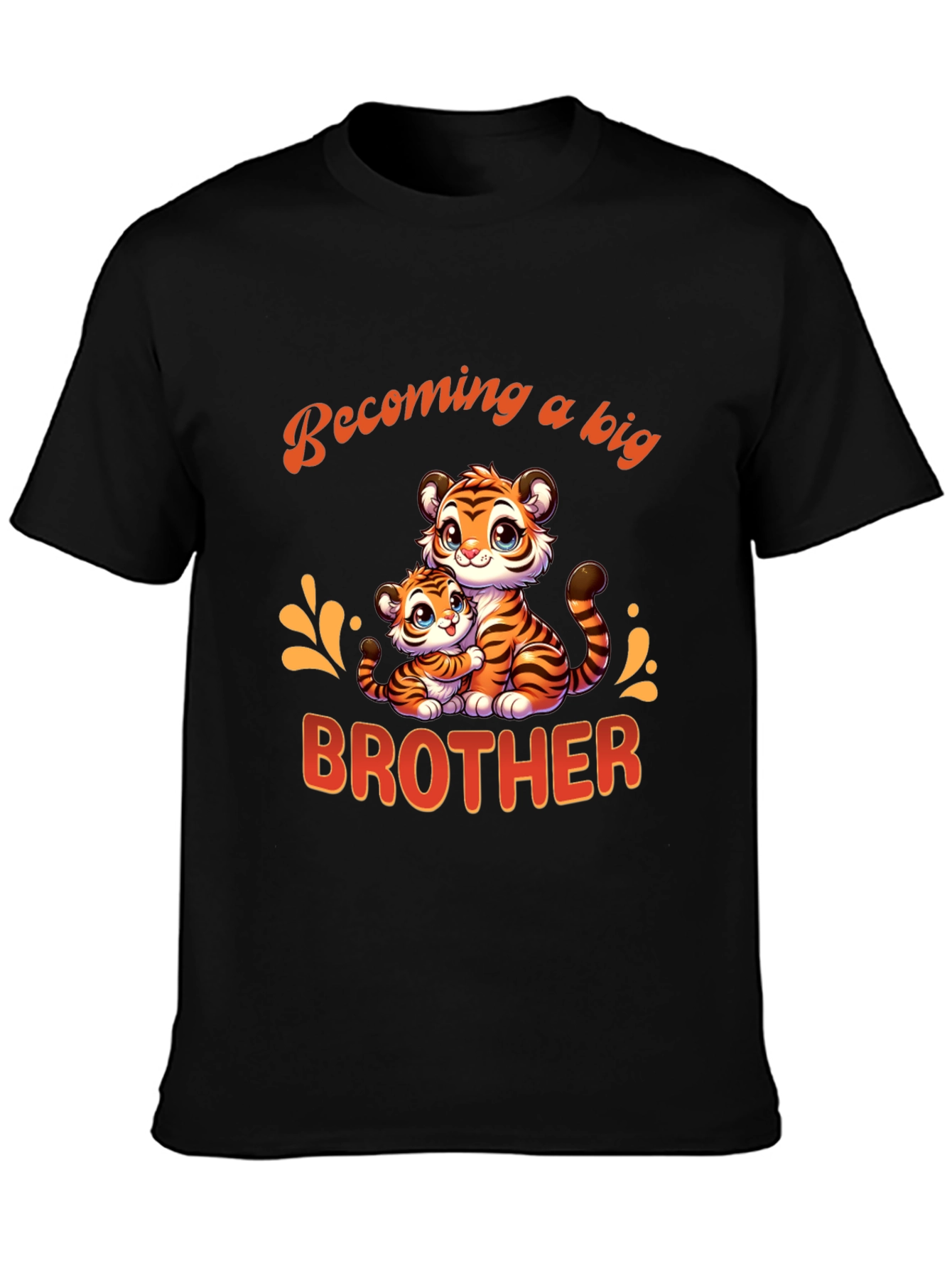 Becoming a Big Brother Tiger Graphic T-Shirt