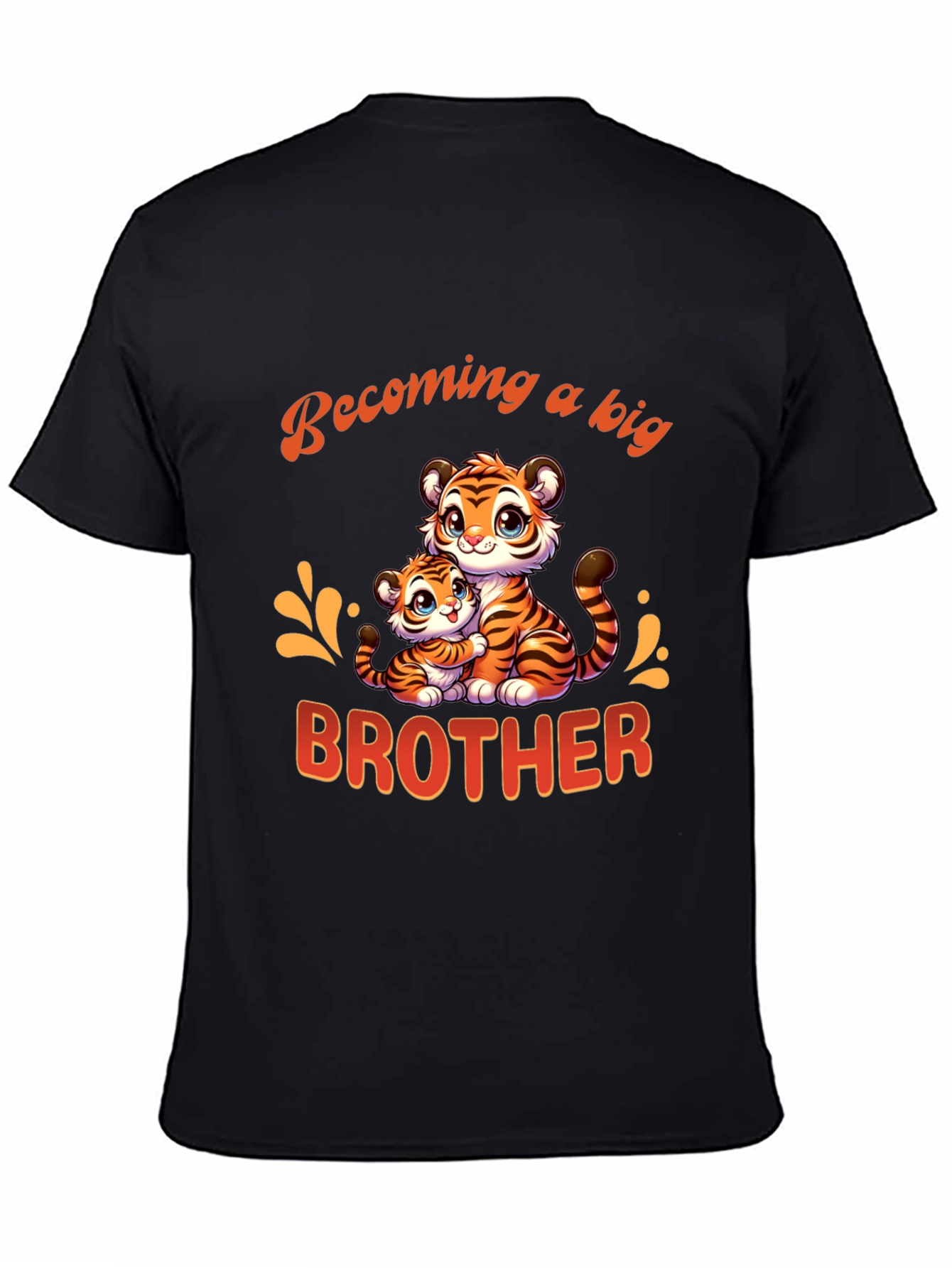 Becoming a Big Brother Tiger Graphic T-Shirt