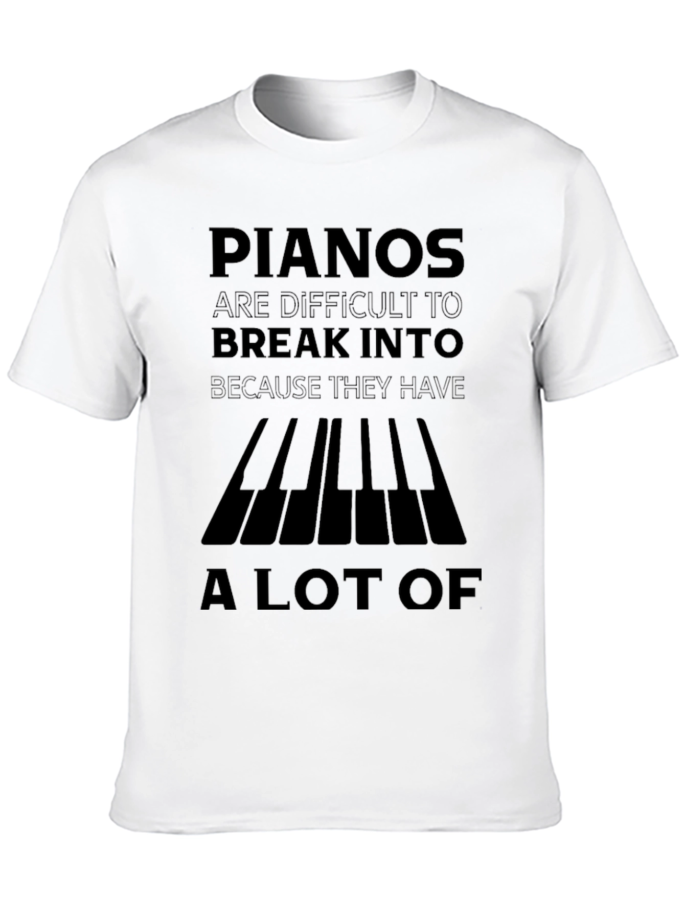 Piano Keys Pun T-Shirt Funny Musician Tee