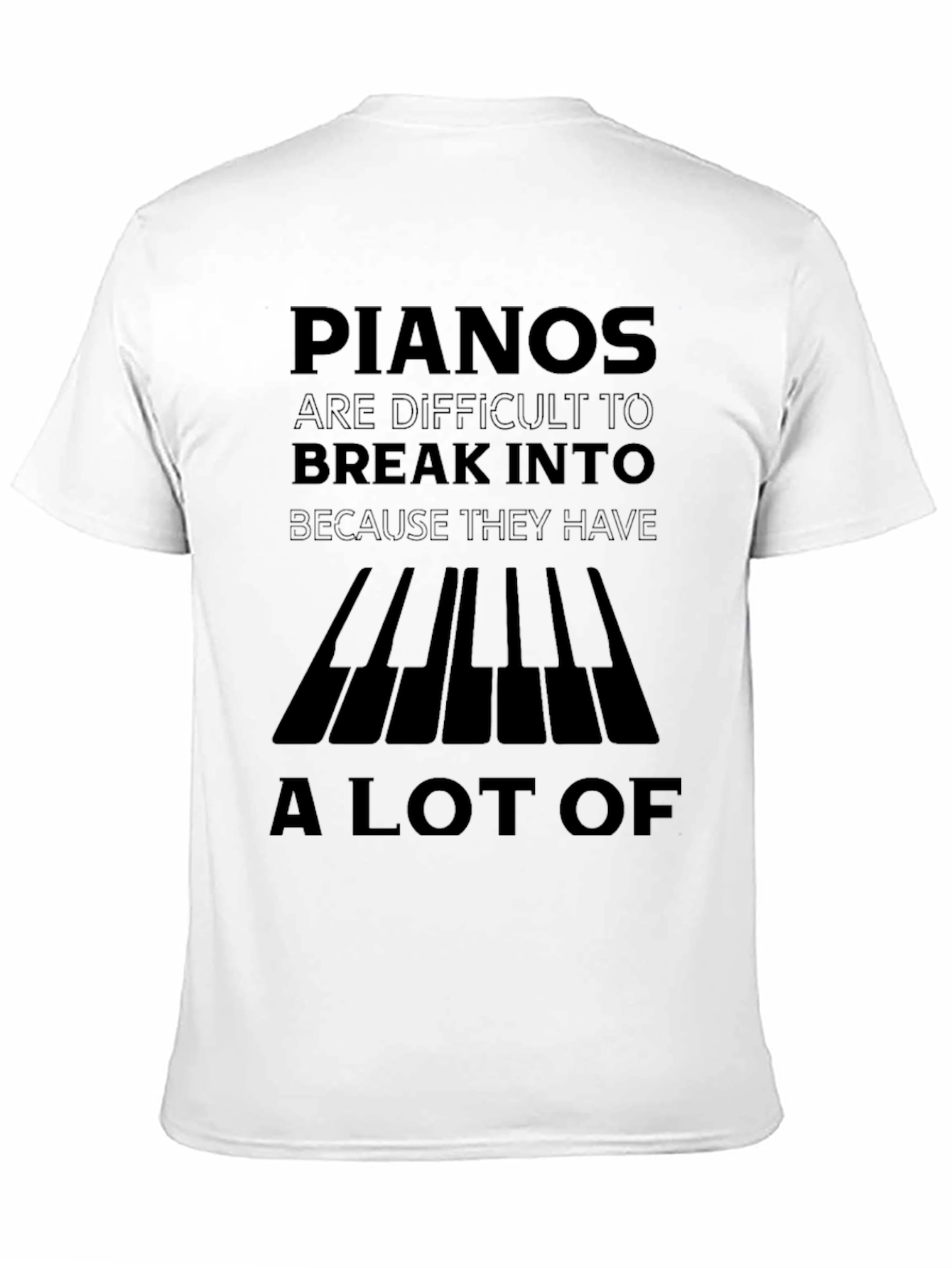 Piano Keys Pun T-Shirt Funny Musician Tee