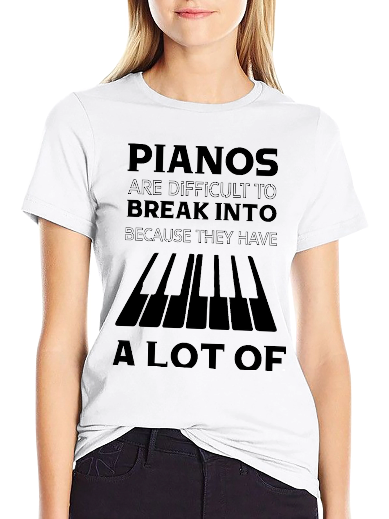 Piano Keys Pun T-Shirt Funny Musician Tee