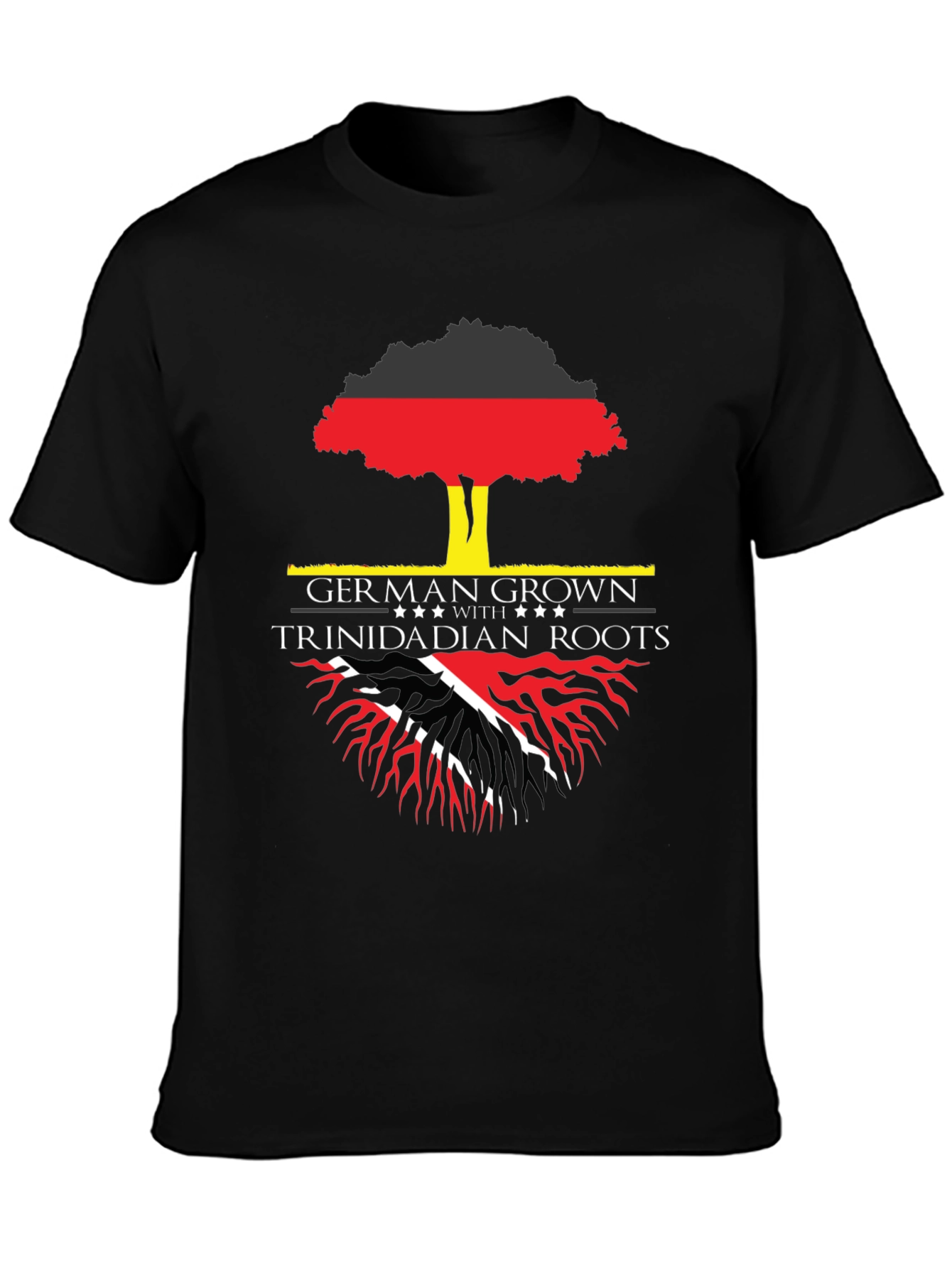German Grown Trinidadian Roots Graphic T-Shirt