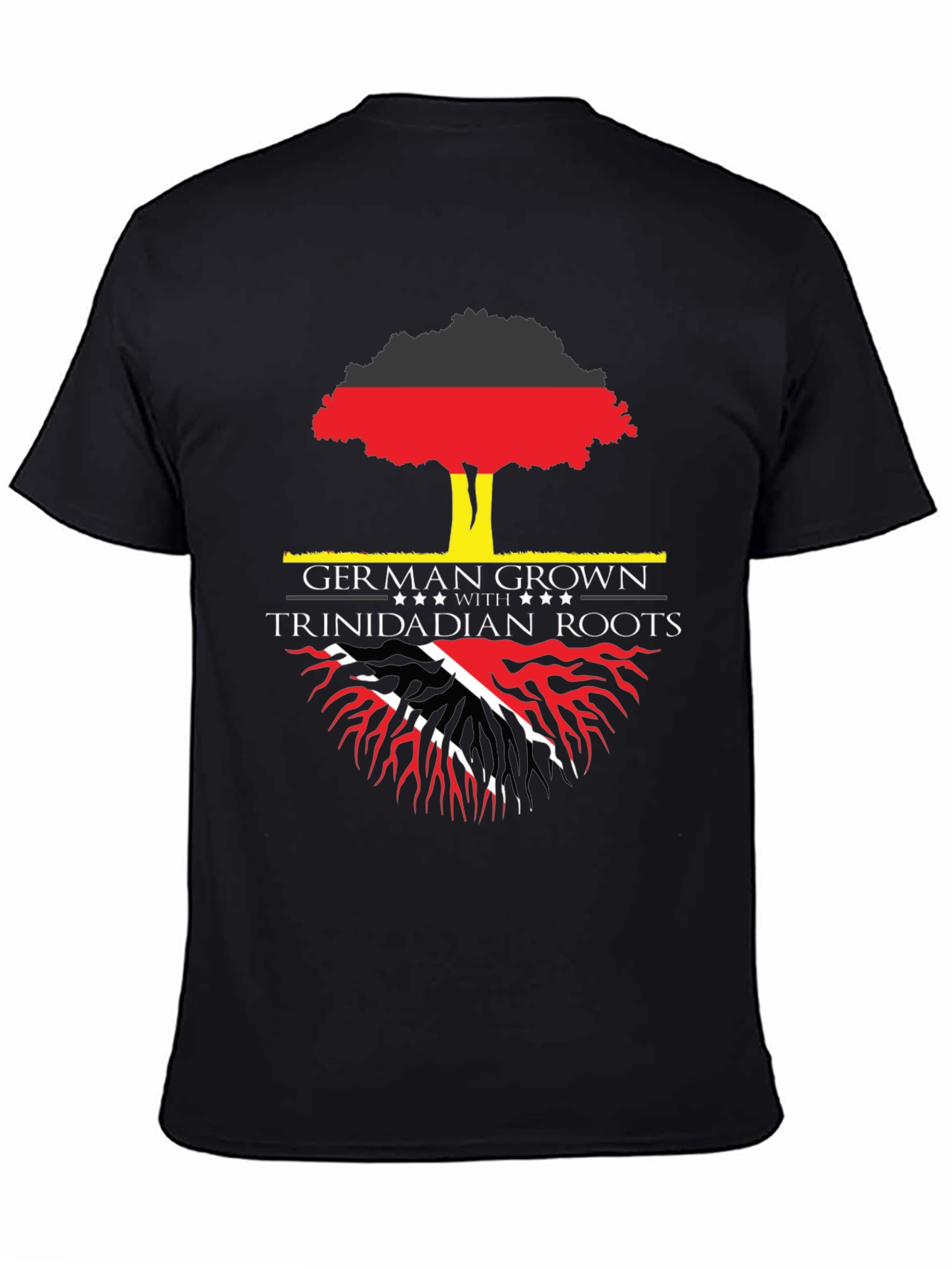 German Grown Trinidadian Roots Graphic T-Shirt