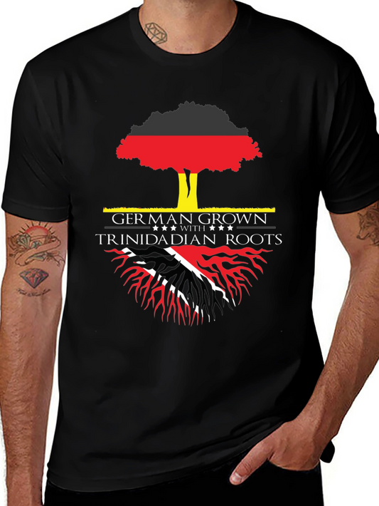German Grown Trinidadian Roots Graphic T-Shirt