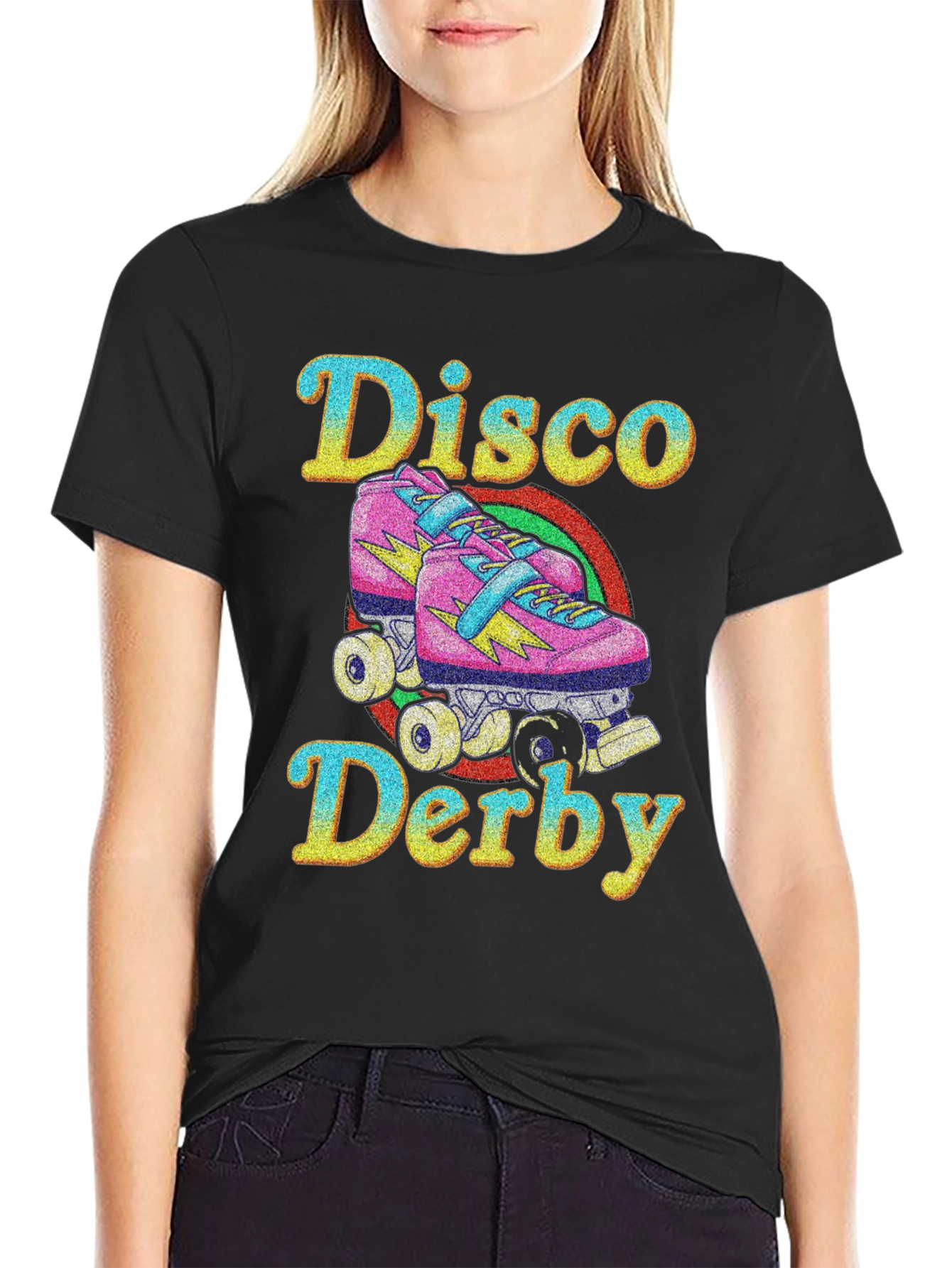 Disco Derby Roller Skate Graphic T-Shirt