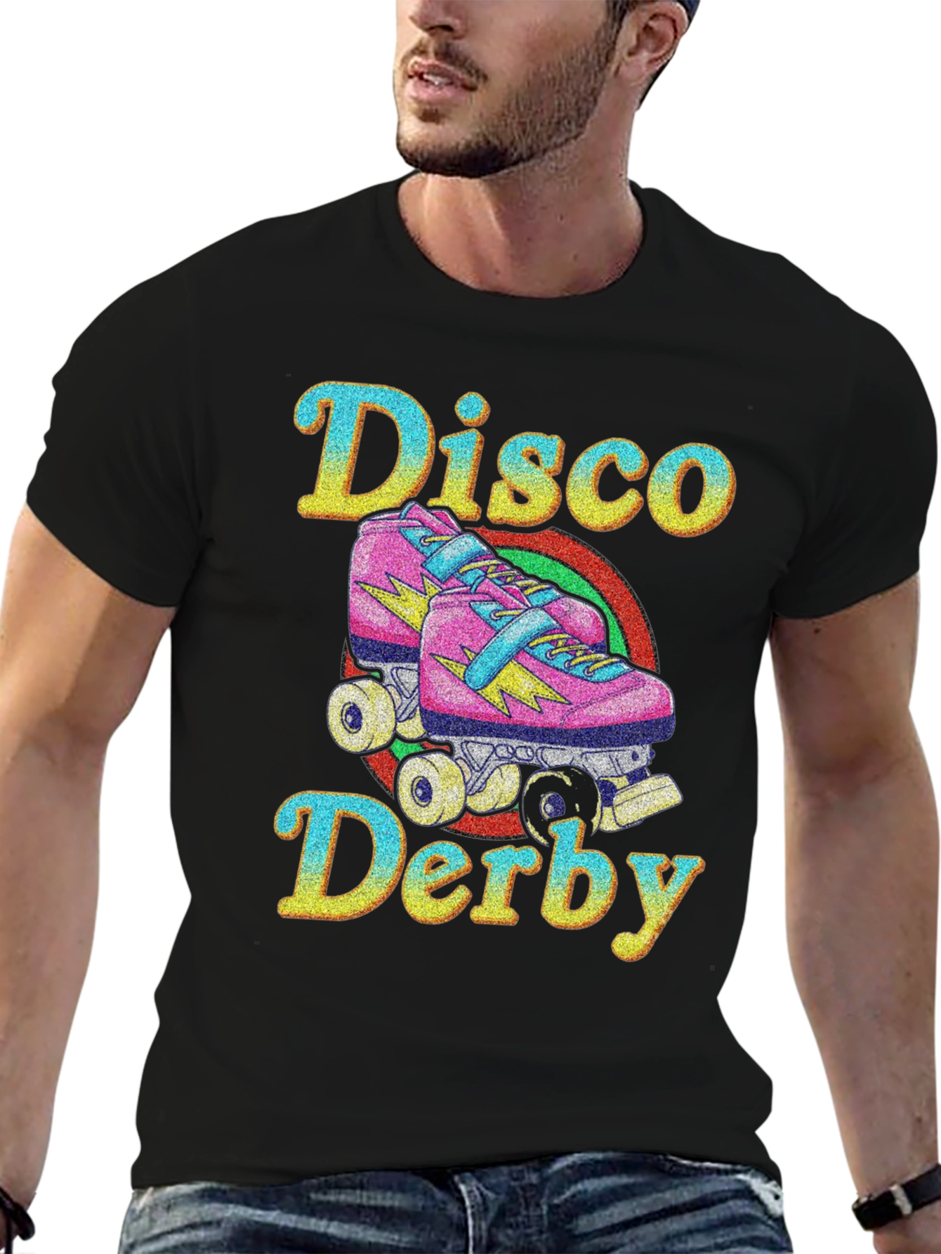 Disco Derby Roller Skate Graphic T-Shirt