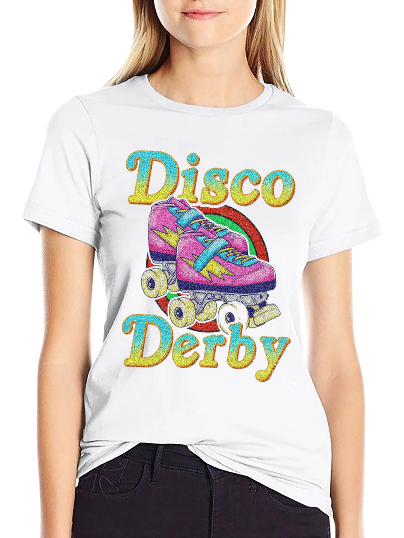 Disco Derby Roller Skate Graphic T-Shirt