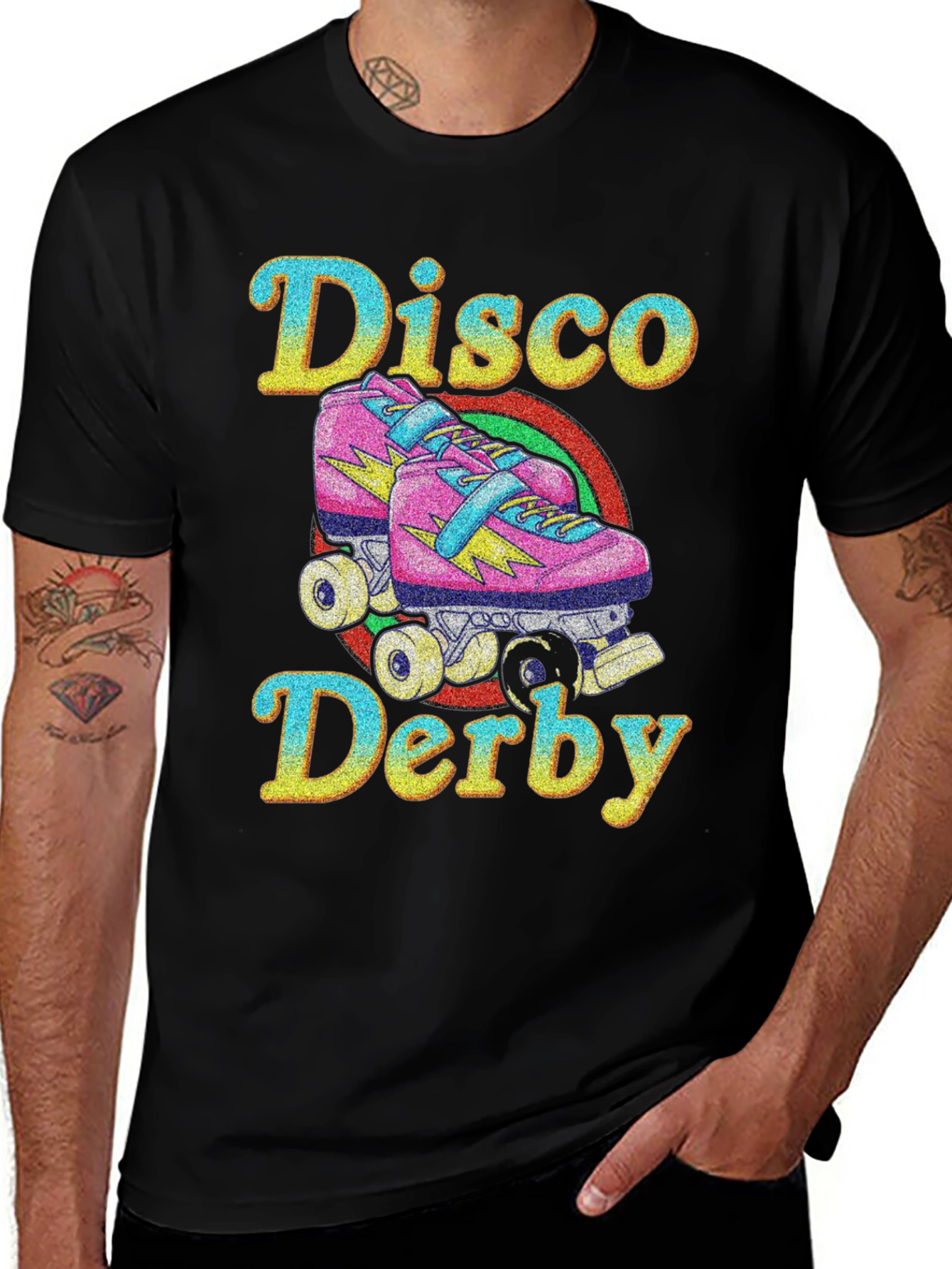 Disco Derby Roller Skate Graphic T-Shirt