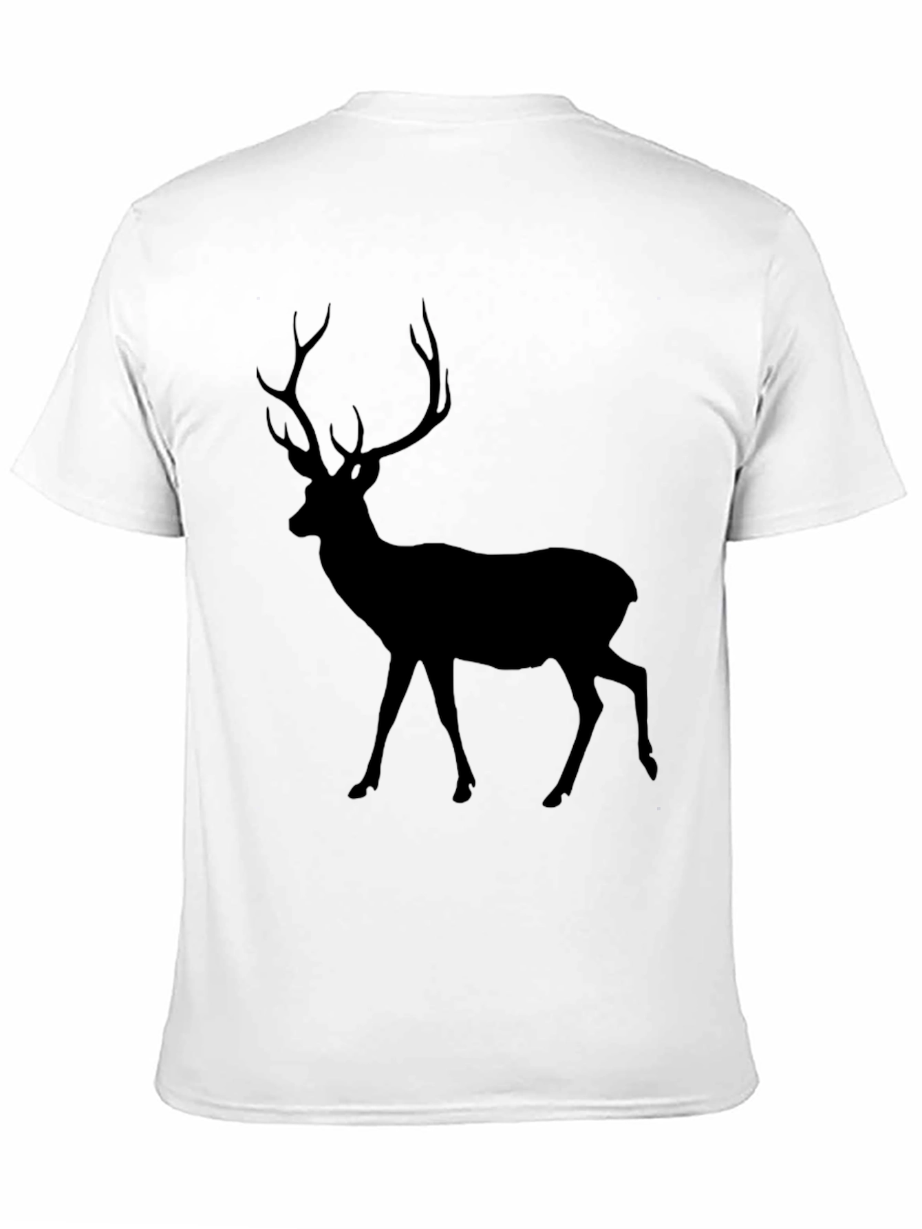 Black Deer Silhouette Graphic Tee