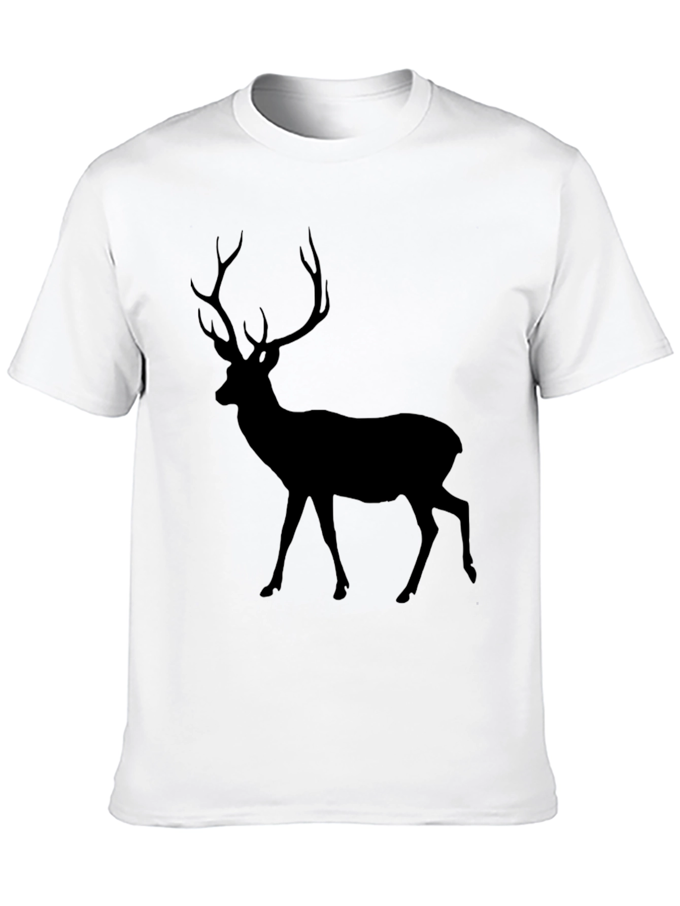 Black Deer Silhouette Graphic Tee