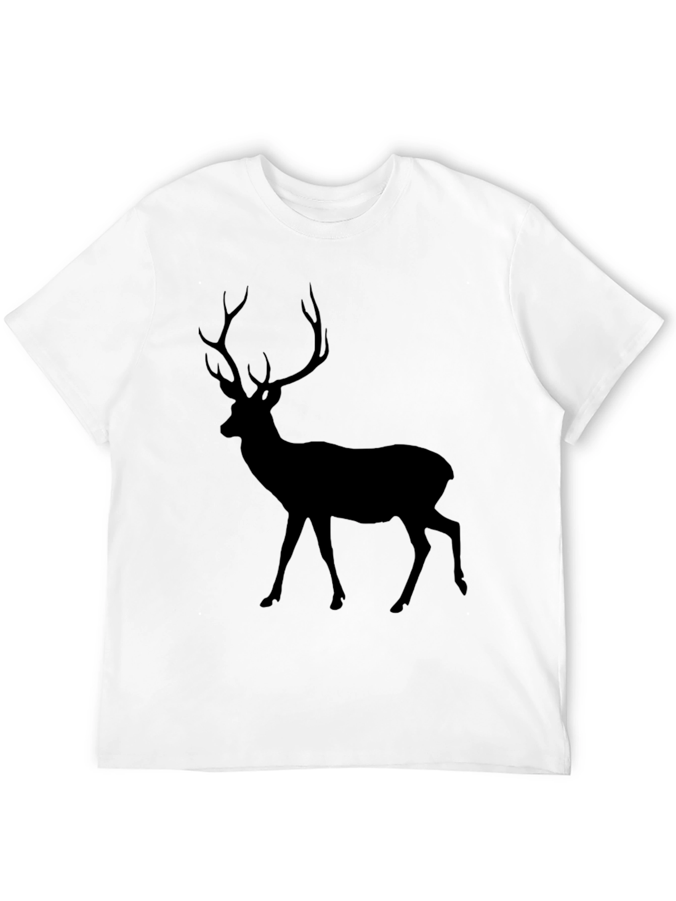 Black Deer Silhouette Graphic Tee