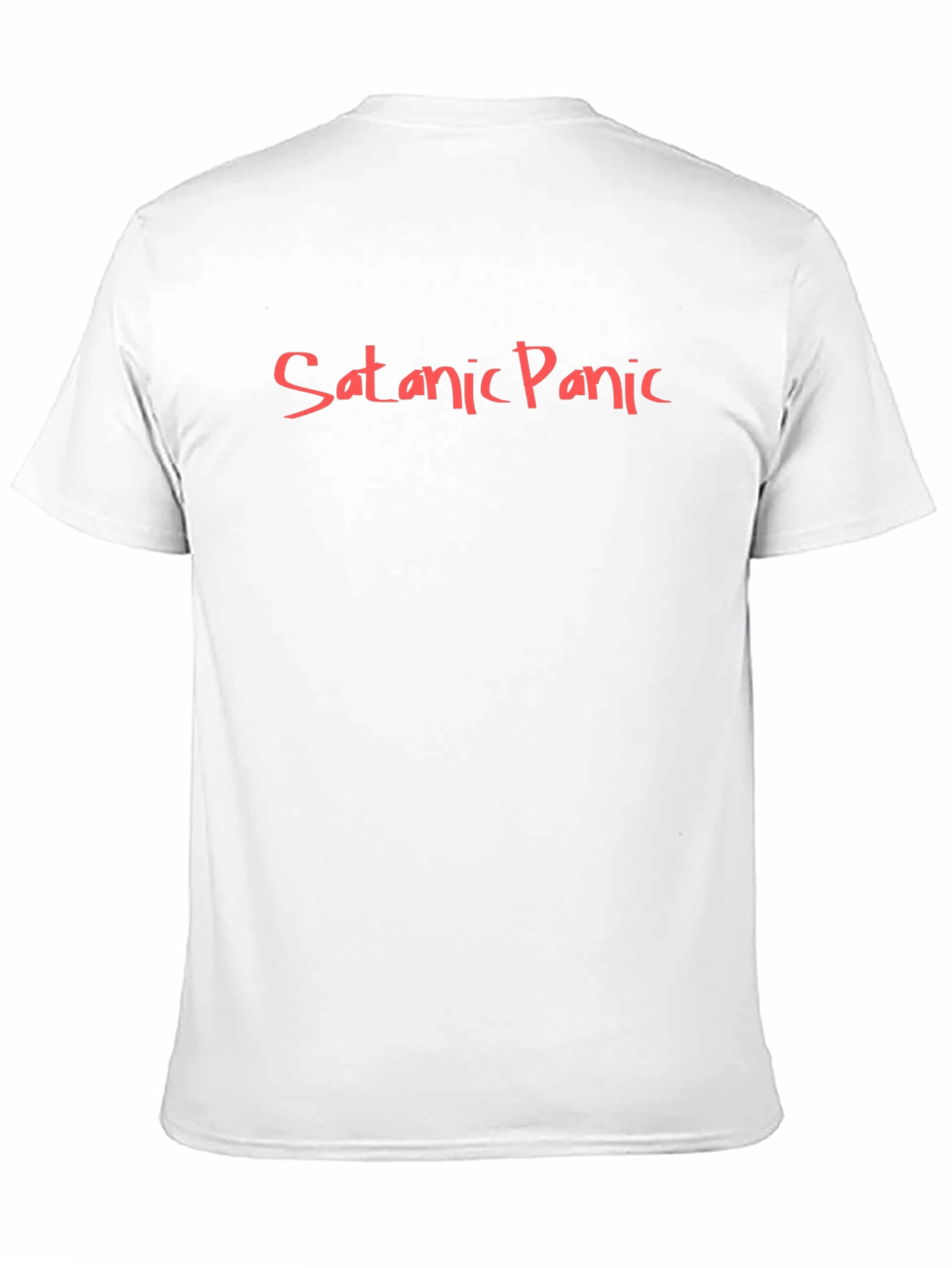Satanic Panic Graphic Tee - Black Cotton T-Shirt